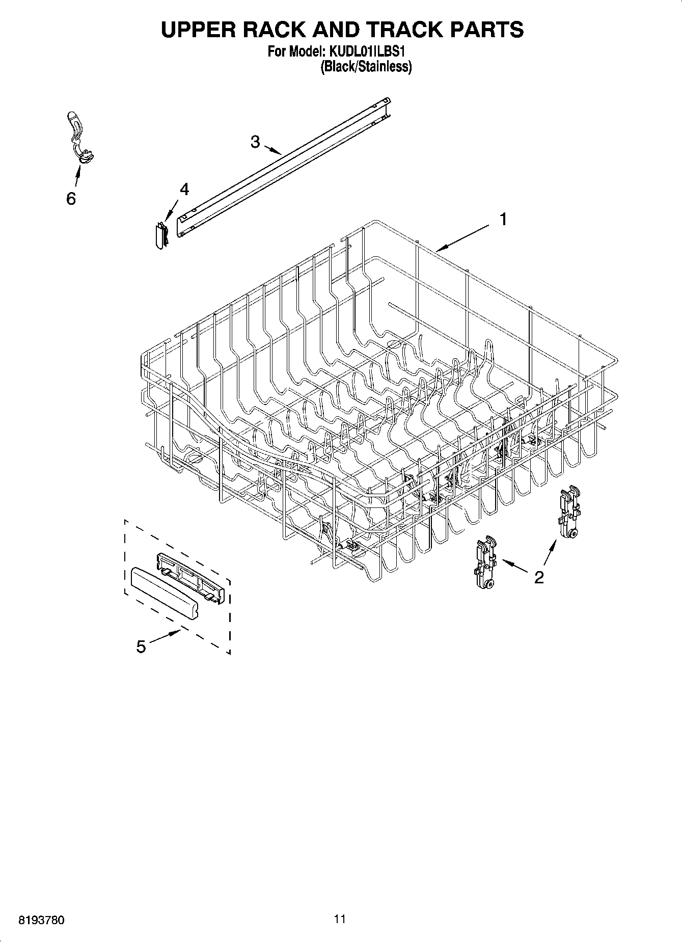 09 - UPPER RACK AND TRACK PARTS