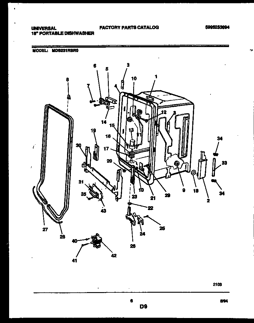 05 - TUB AND FRAME PARTS