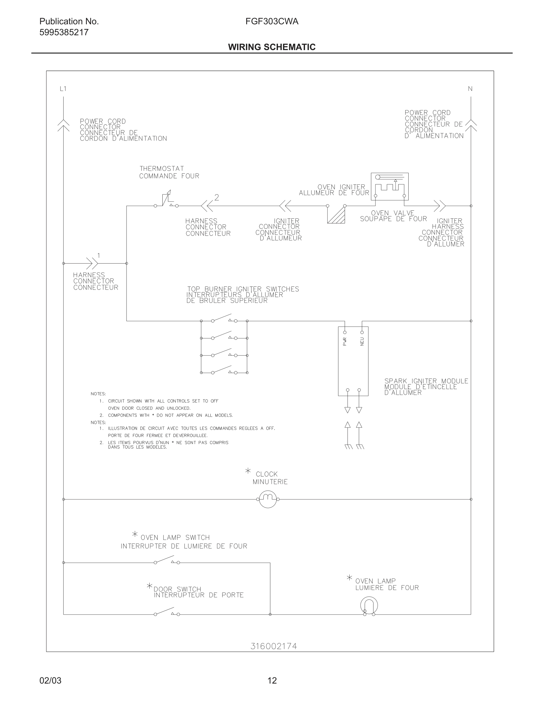 12 - WIRING SCHEMATIC