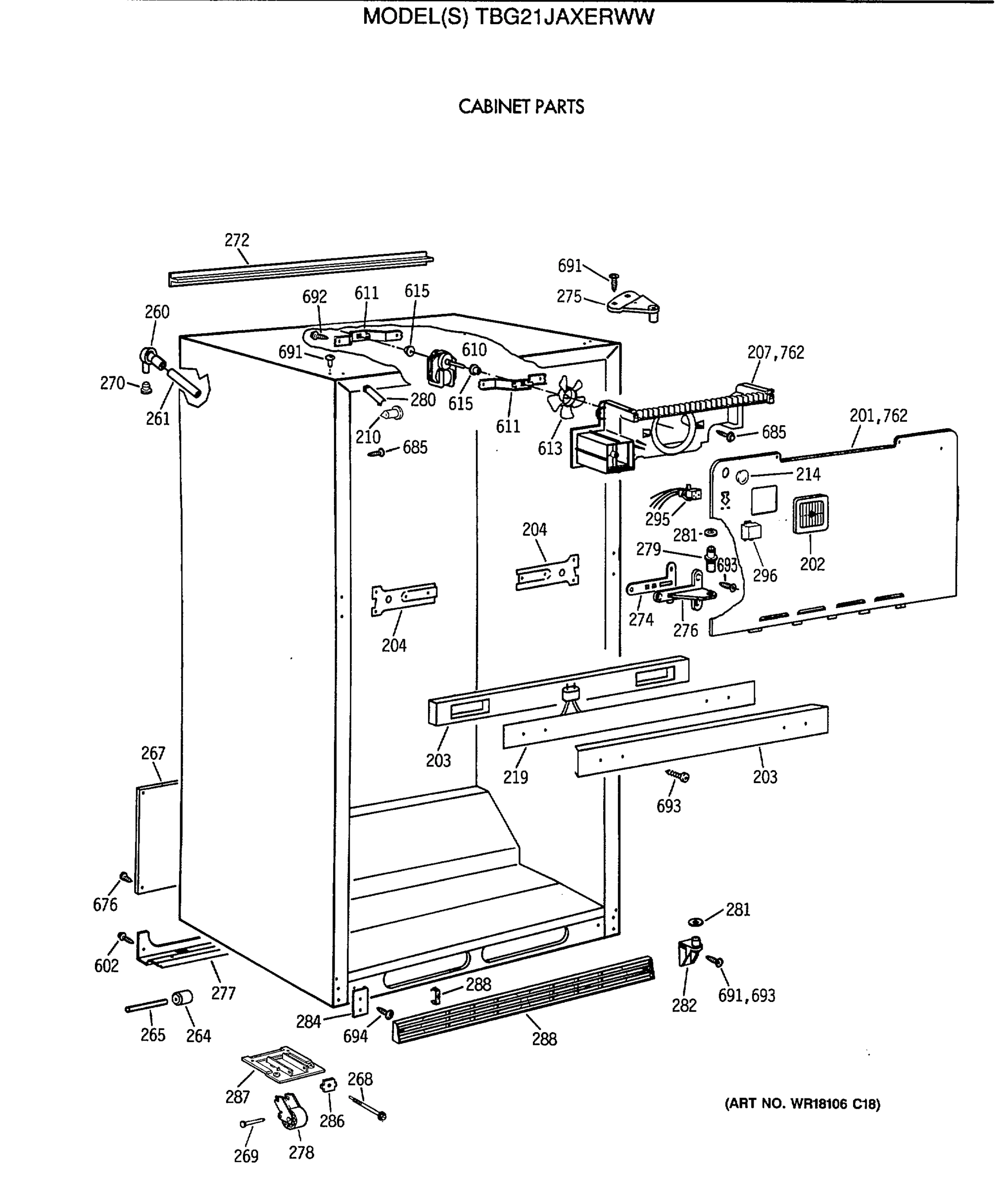 CABINET PARTS