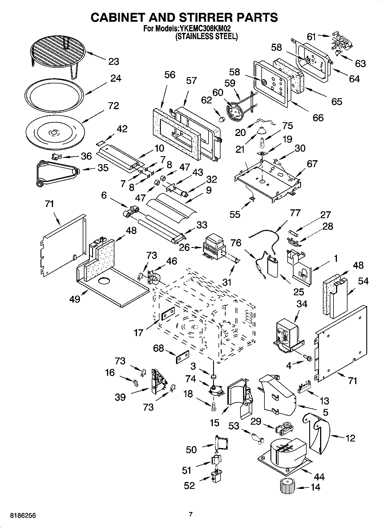 06 - CABINET AND STIRRER PARTS