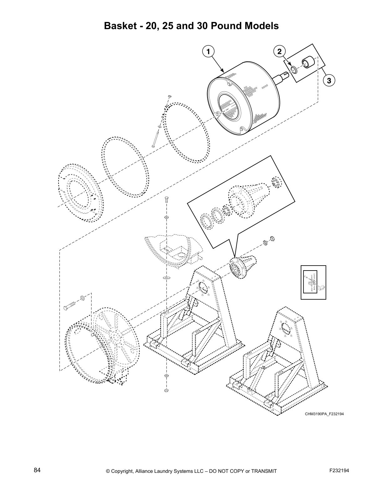 Basket - 20, 25 and 30 Pound Models