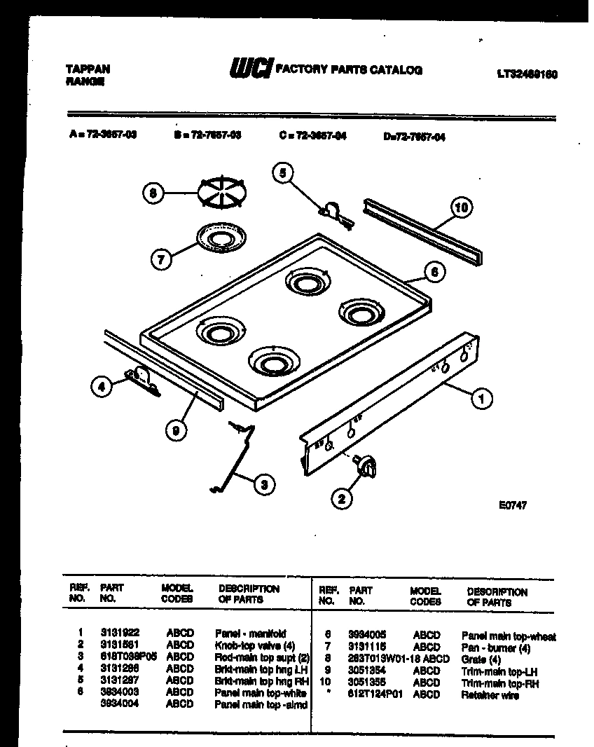 03 - COOKTOP PARTS