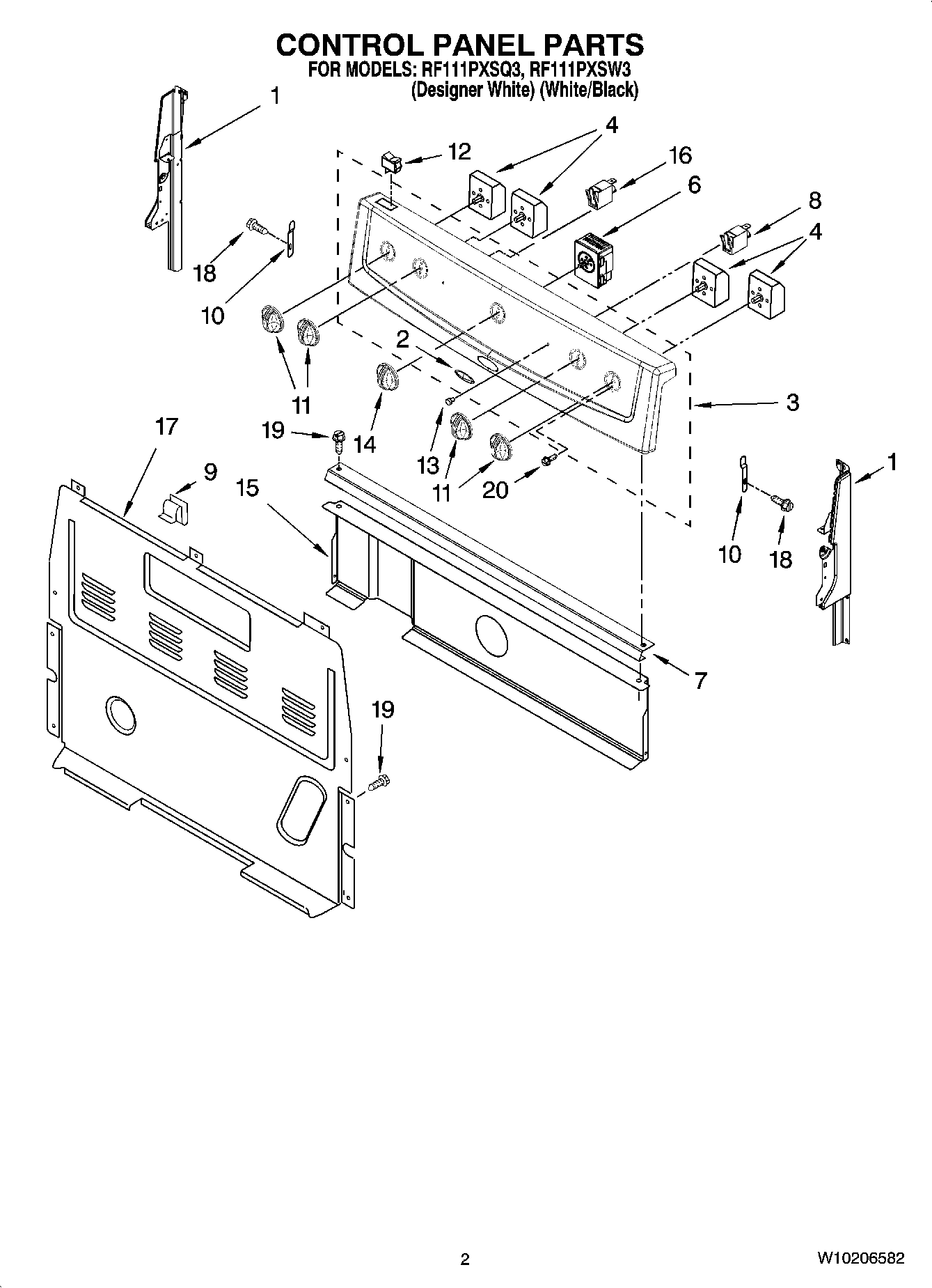 02 - CONTROL PANEL PARTS