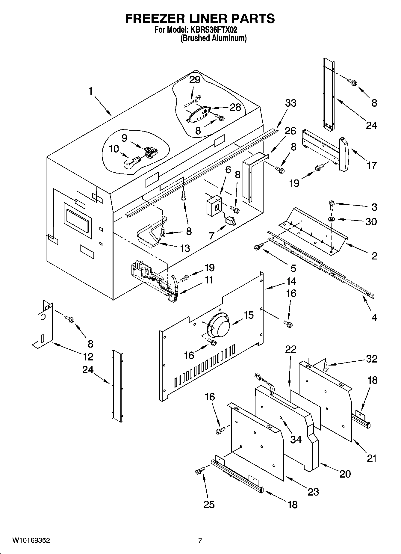 05 - FREEZER LINER PARTS