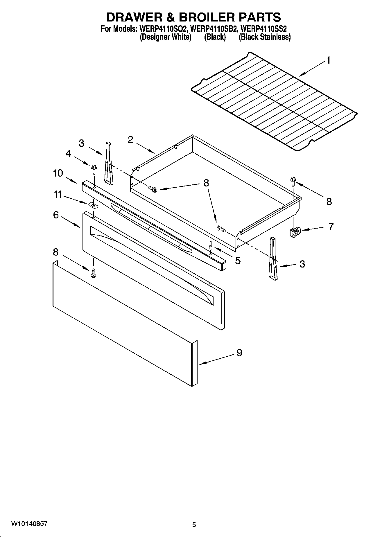 04 - DRAWER & BROILER PARTS