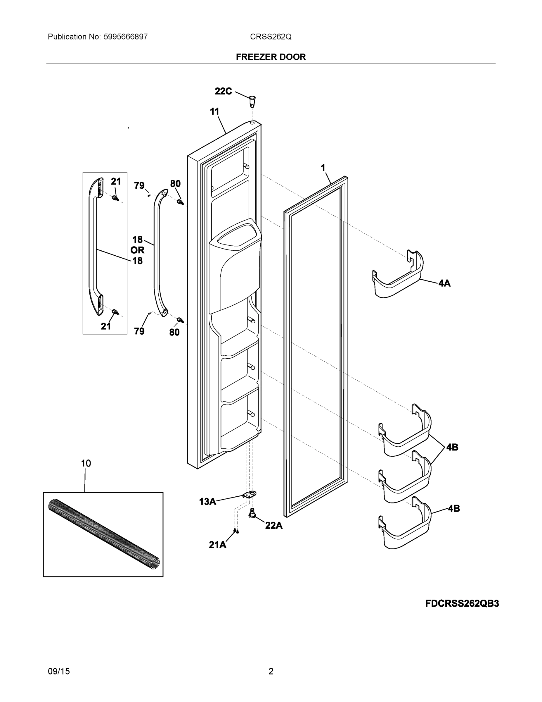 02 - FREEZER DOOR