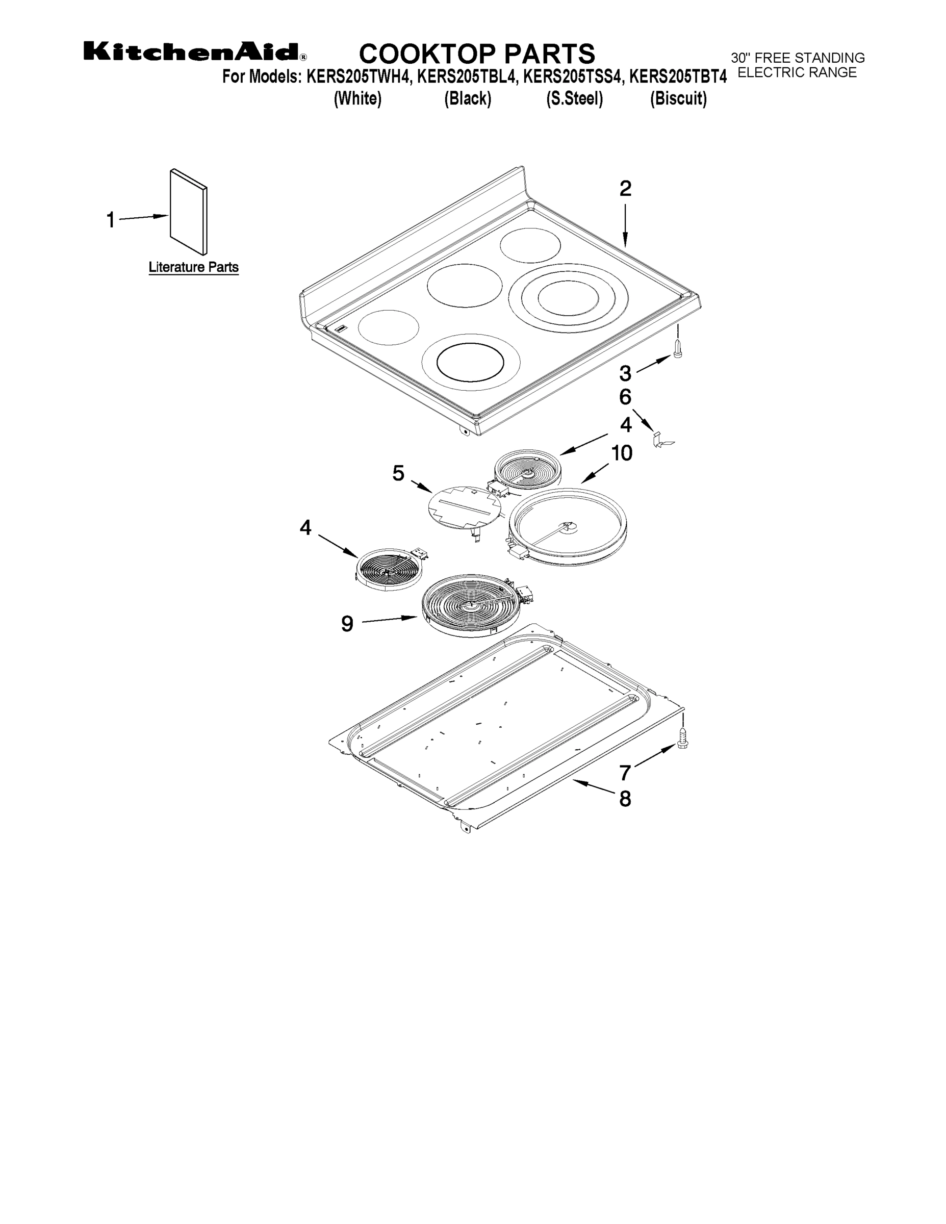 01 - COOKTOP PARTS