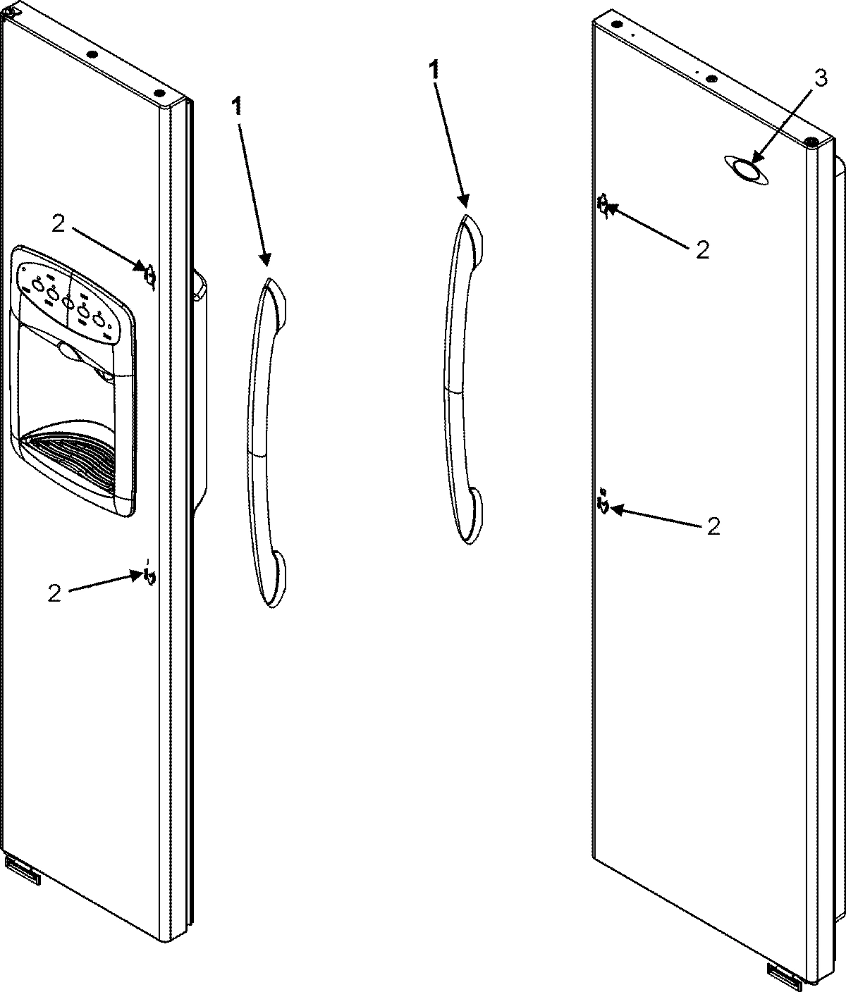 23 - HANDLES (MSD2651HEB/Q/W-SERIES 10)