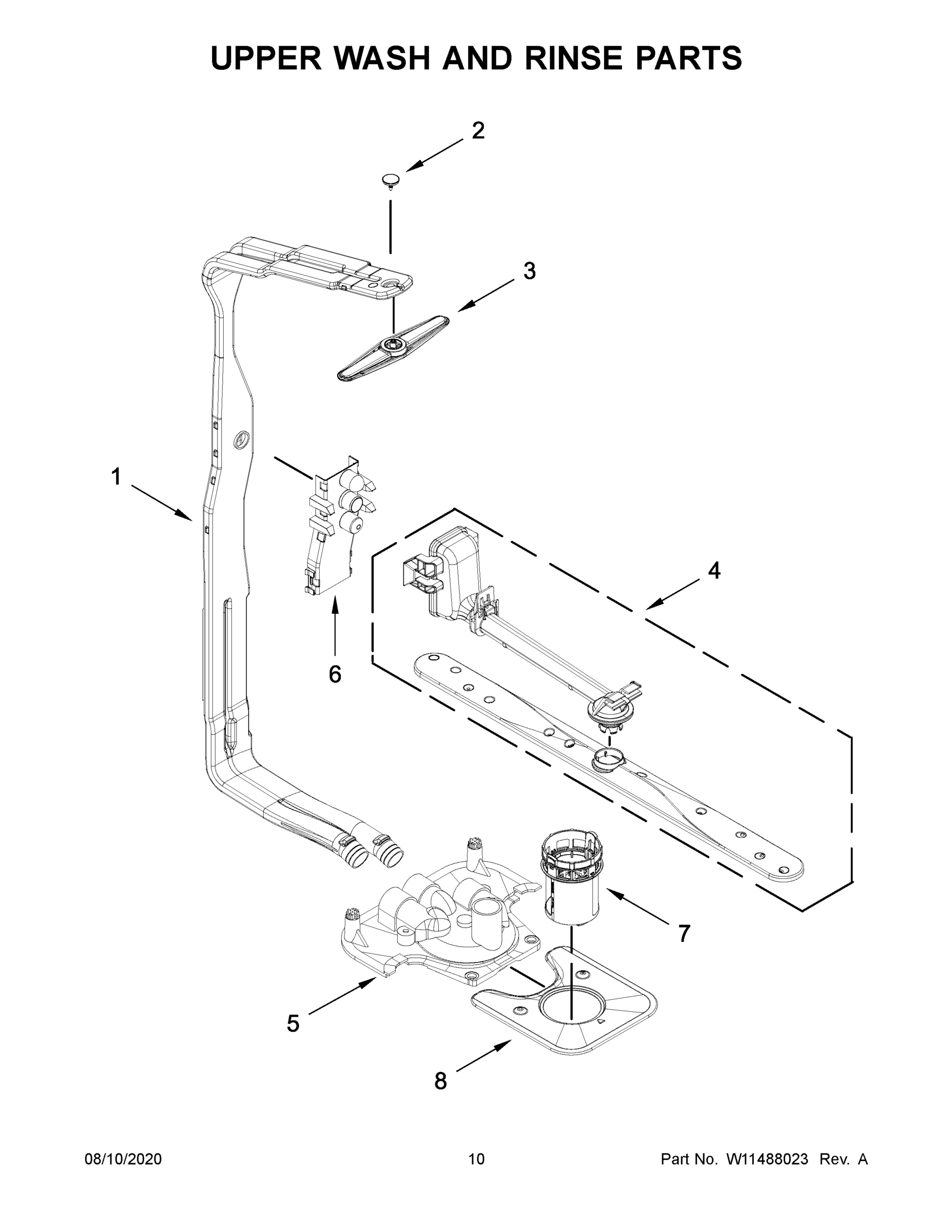 06 - UPPER WASH AND RINSE PARTS