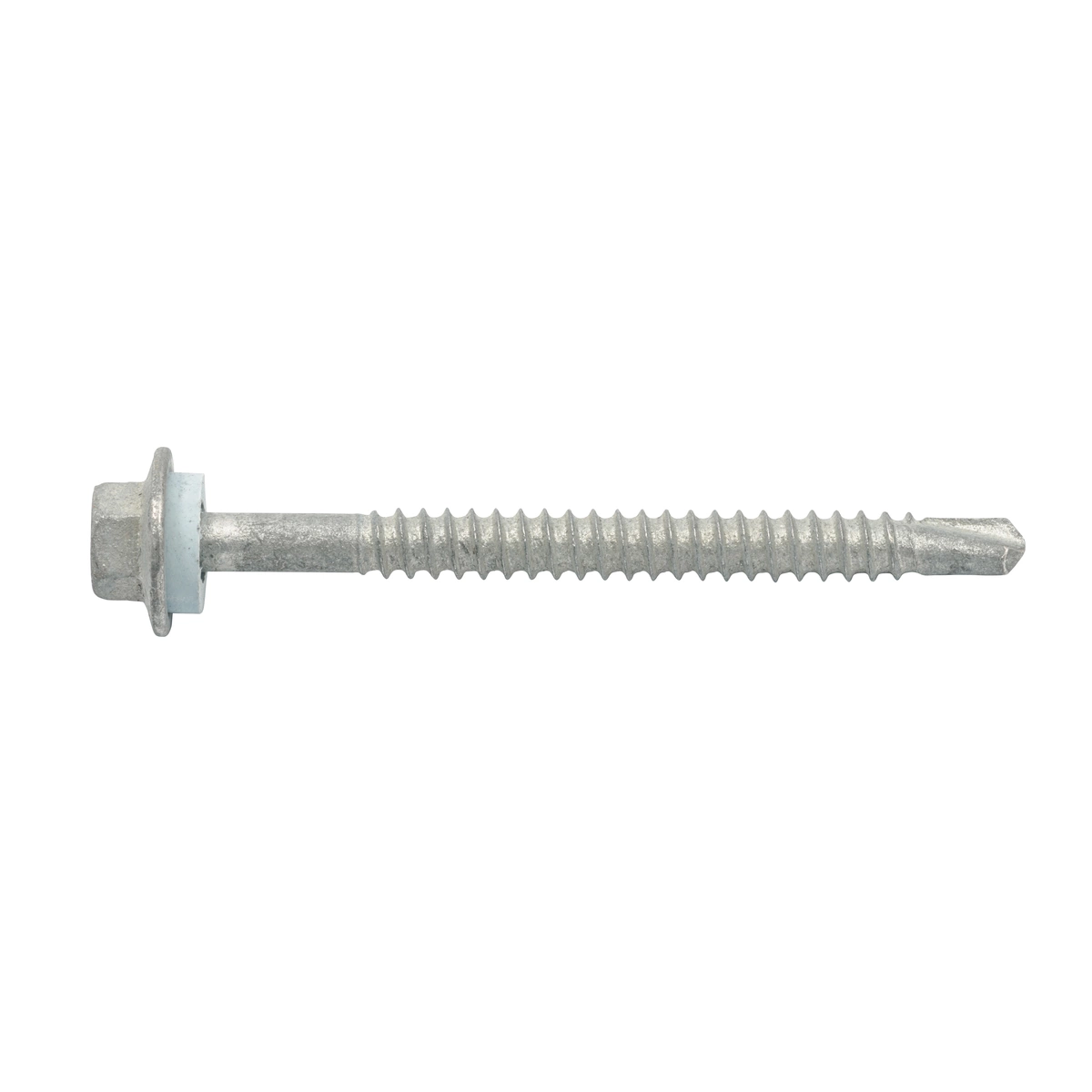 ZENITH® 12G x 65mm Class 3 Galvanised, Self Drilling, External Hex Drive, Cladding & Roofing Screws with Seal – External Use – 6 Pack