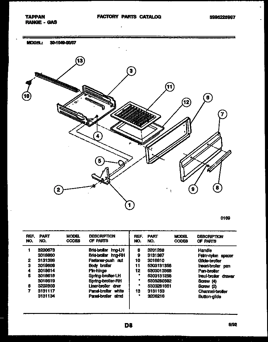04 - BROILER DRAWER PARTS