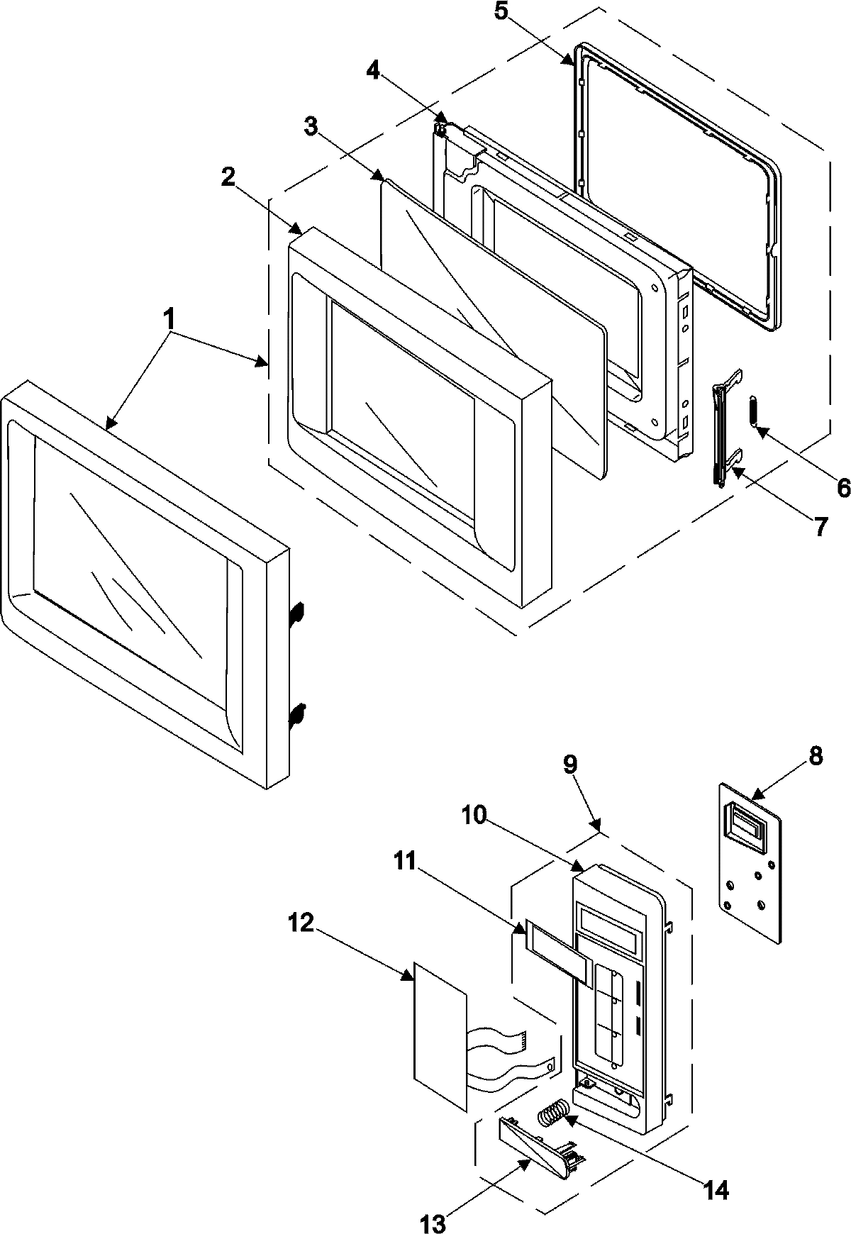 02 - CONTROL PANEL/DOOR ASSEMBLY