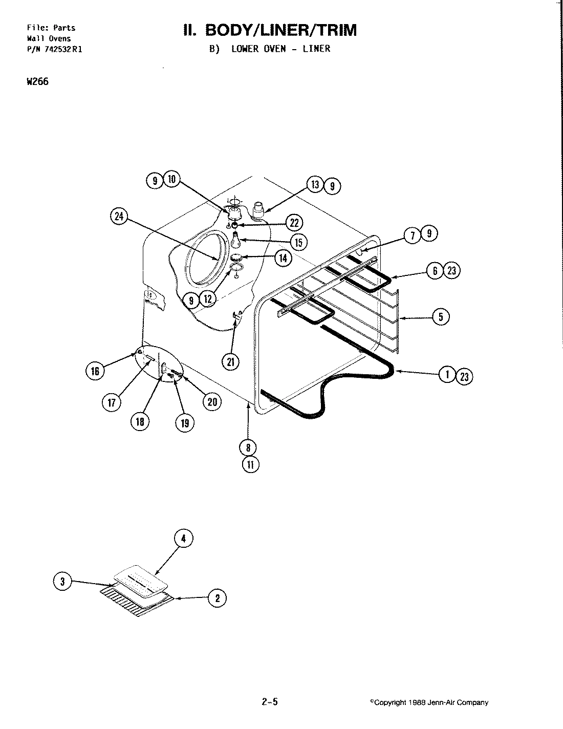 05 - BODY-LINER/TRIM-LOWER OVEN