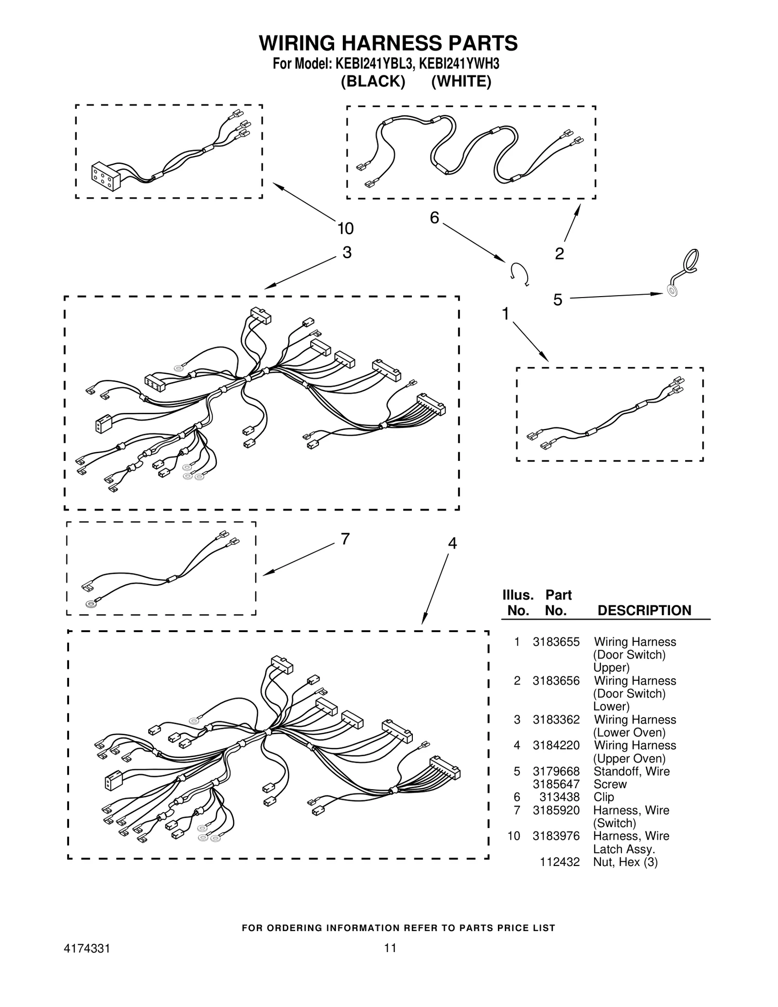 WIRING HARNESS PARTS