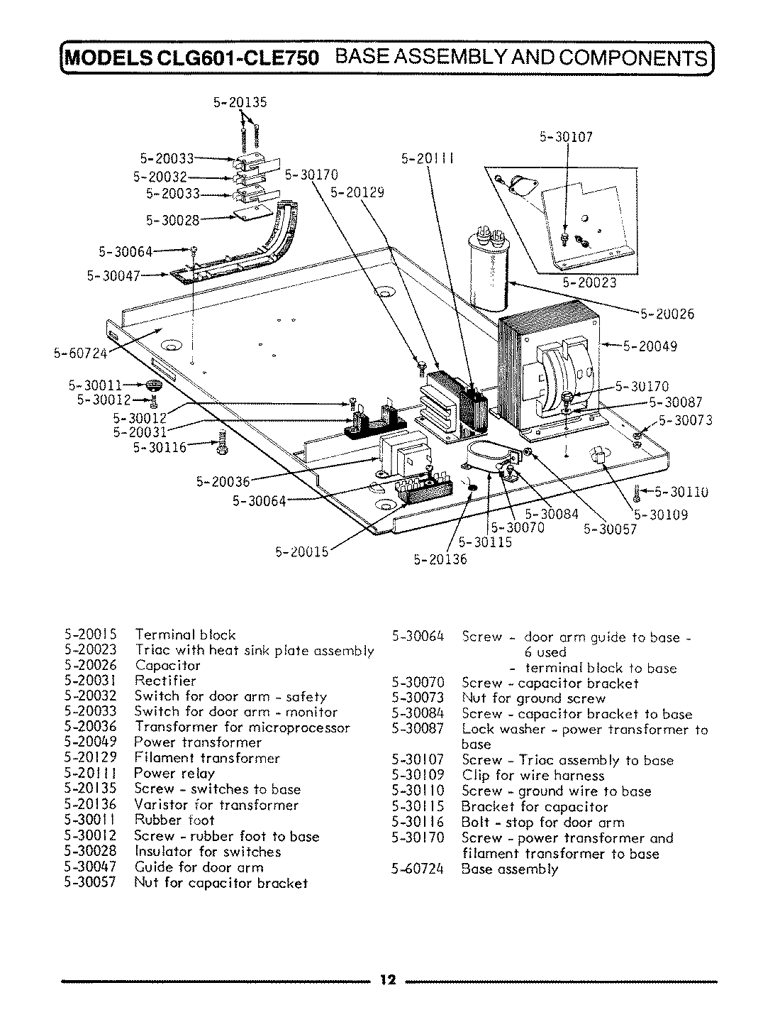 02 - BASE ASSEMBLY & COMPONENTS