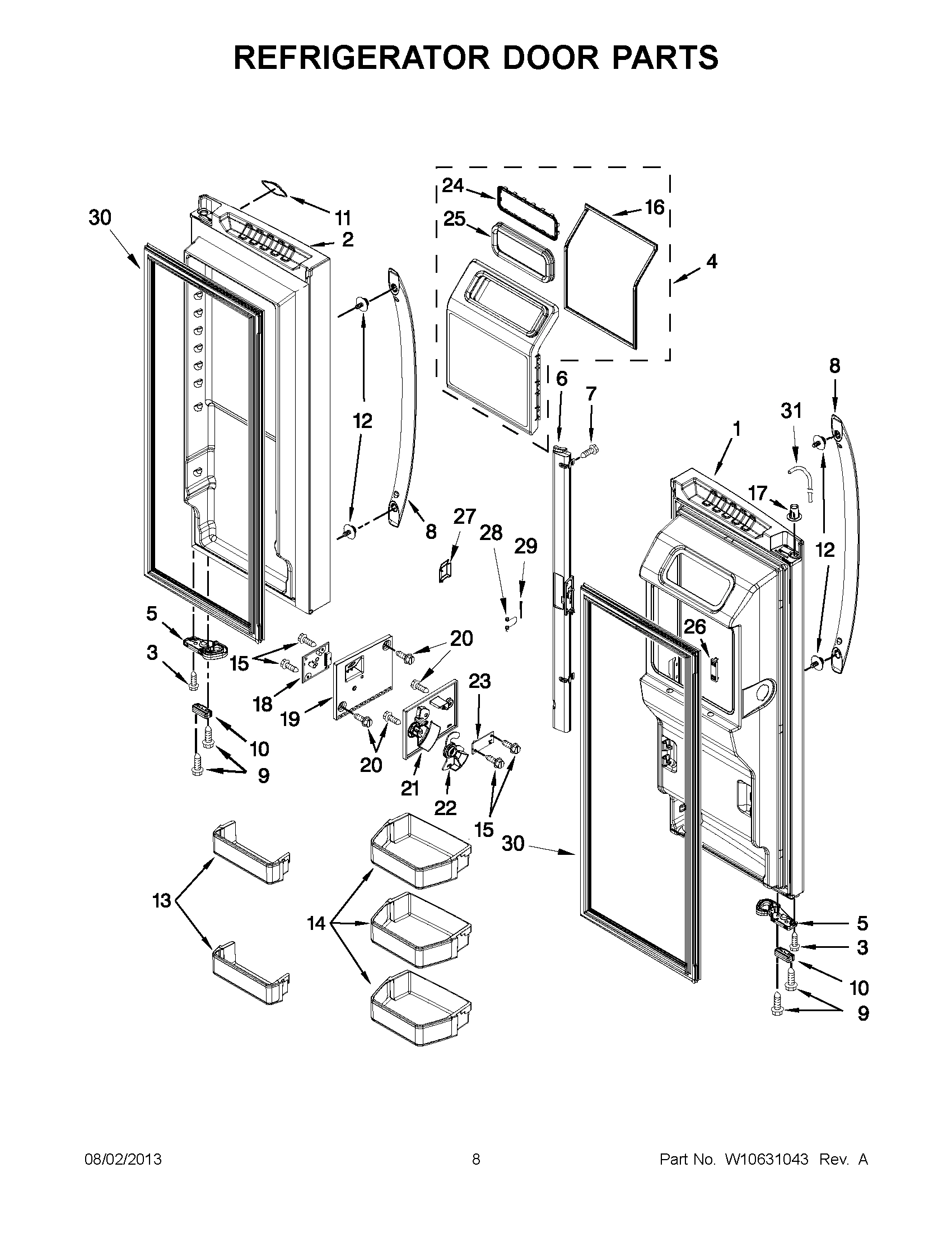 04 - REFRIGERATOR DOOR PARTS