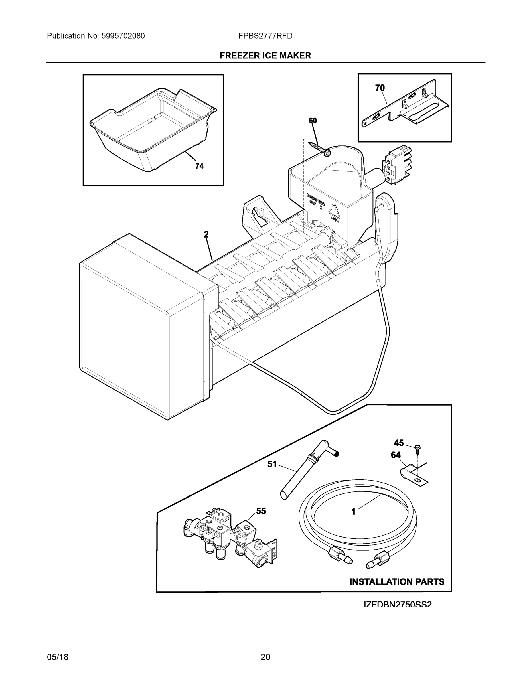 10 - FREEZER ICE MAKER