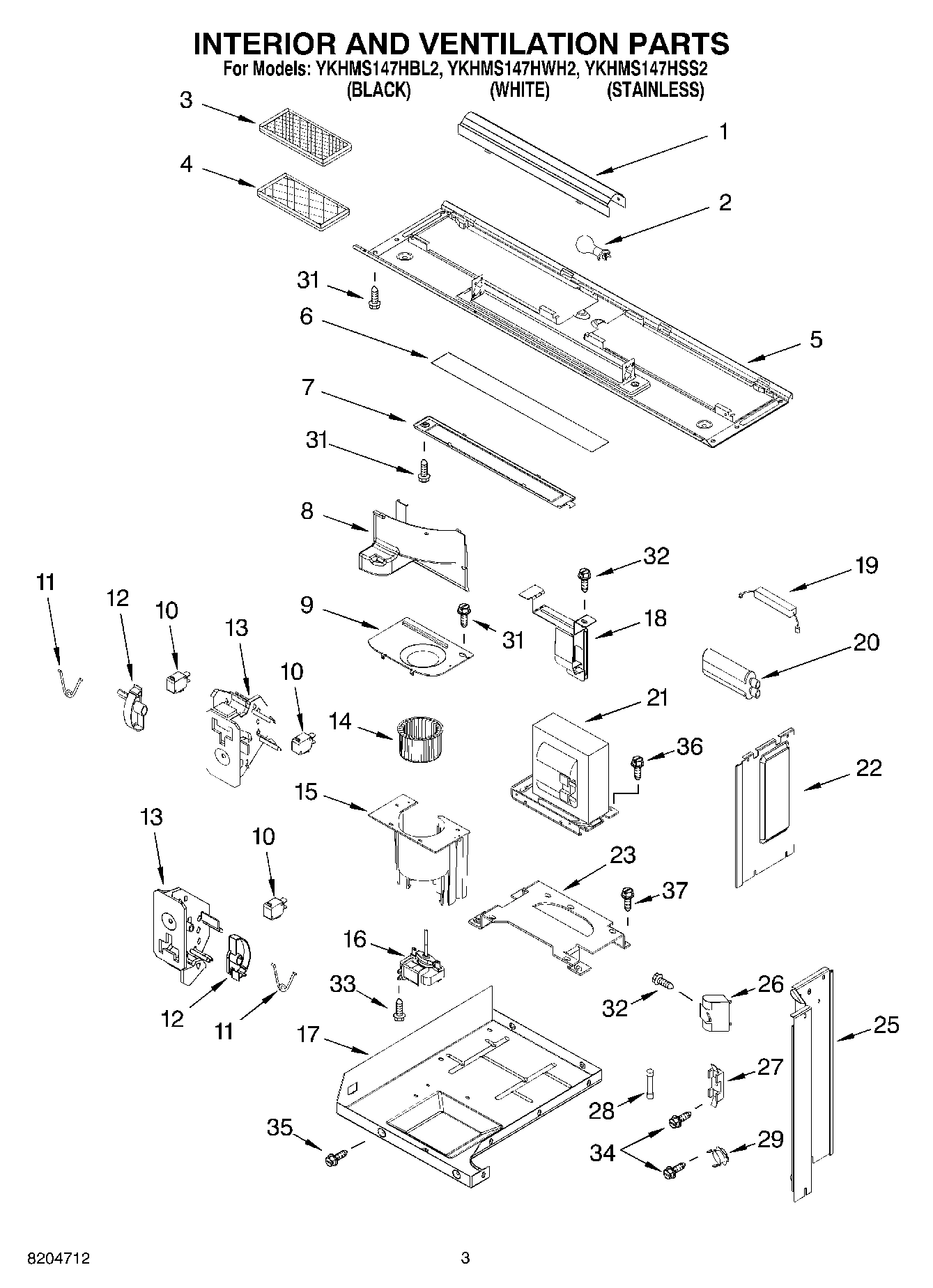 03 - INTERIOR AND VENTILATION PARTS