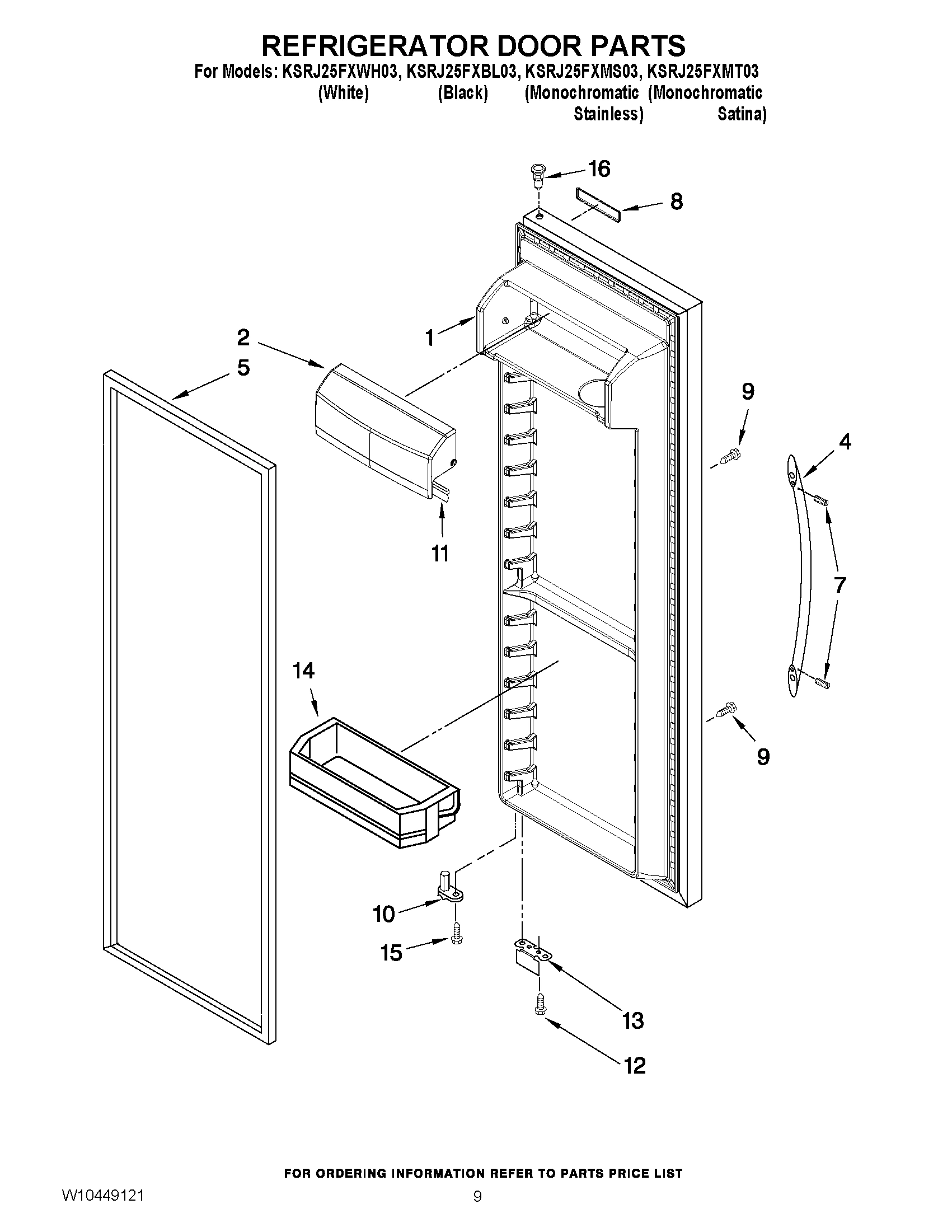 06 - REFRIGERATOR DOOR PARTS