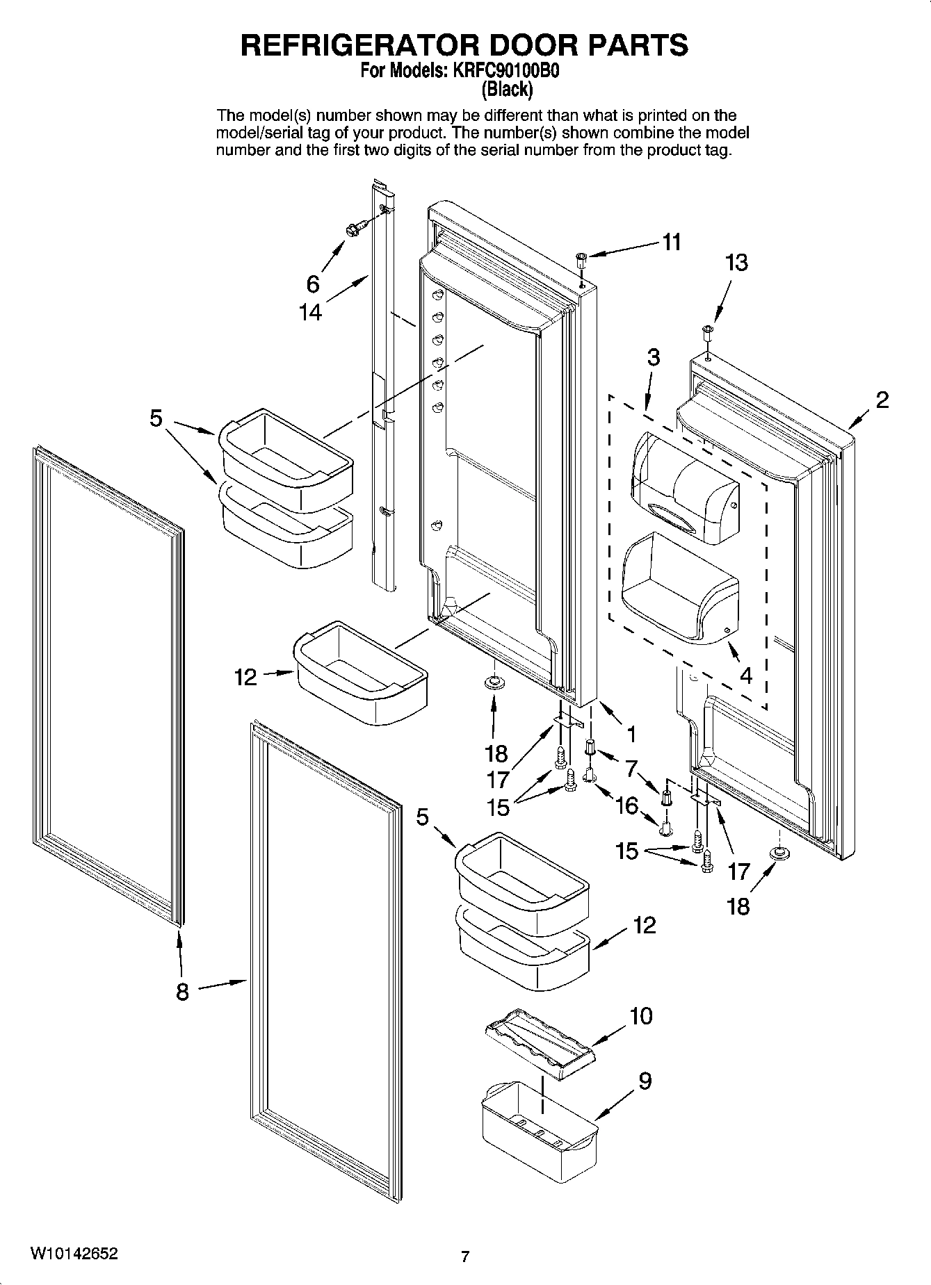 04 - REFRIGERATOR DOOR PARTS