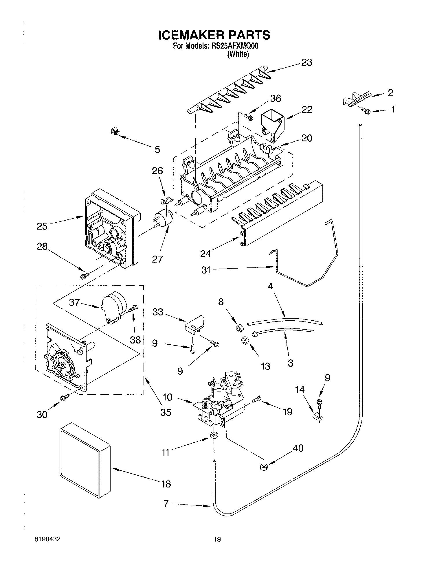 12 - ICEMAKER PARTS, PARTS NOT ILLUSTRATED