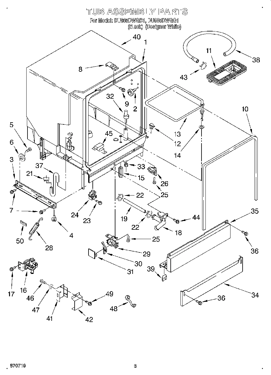 03 - TUB ASSEMBLY