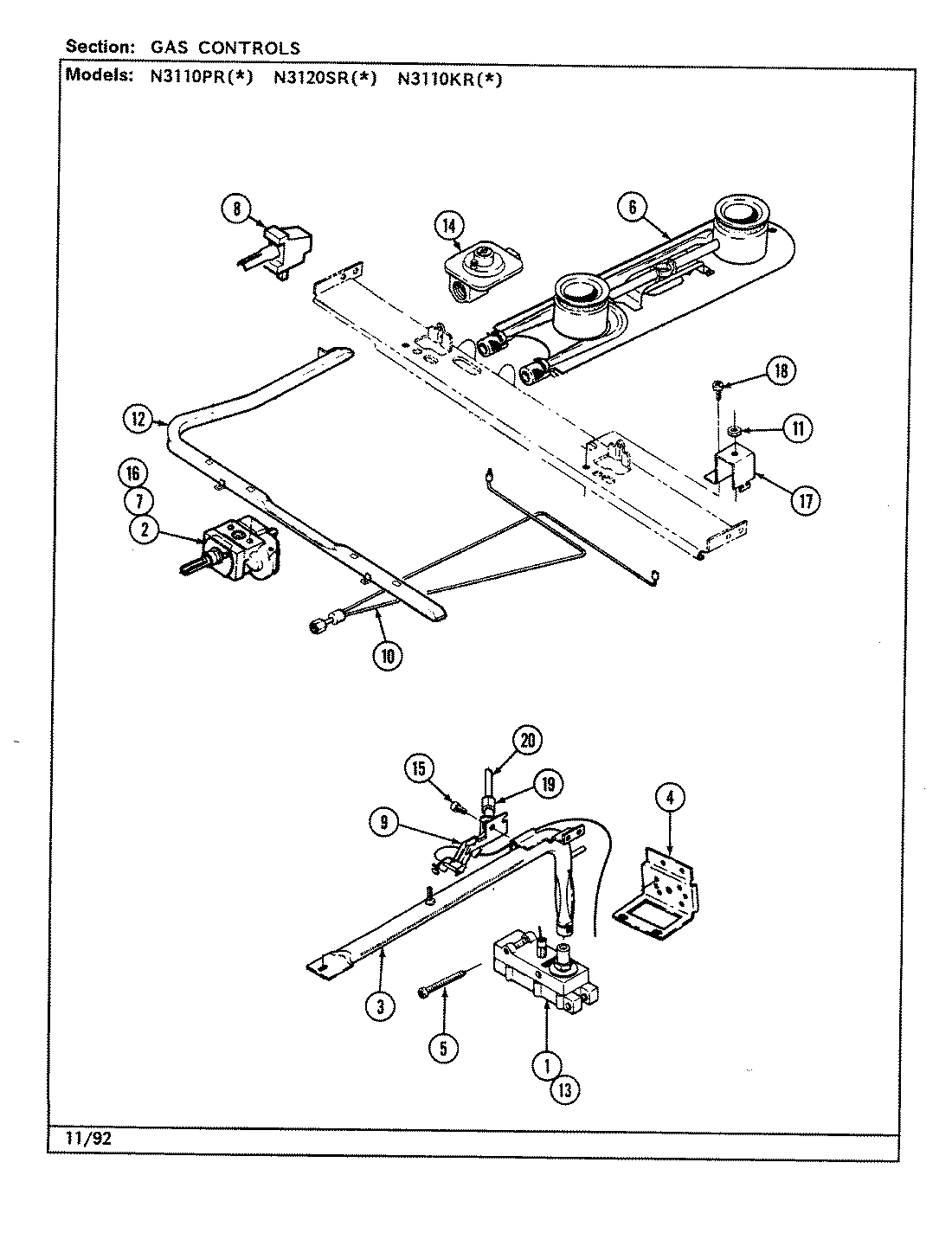 04 - GAS CONTROLS (N3110PRx, N3120SRx)