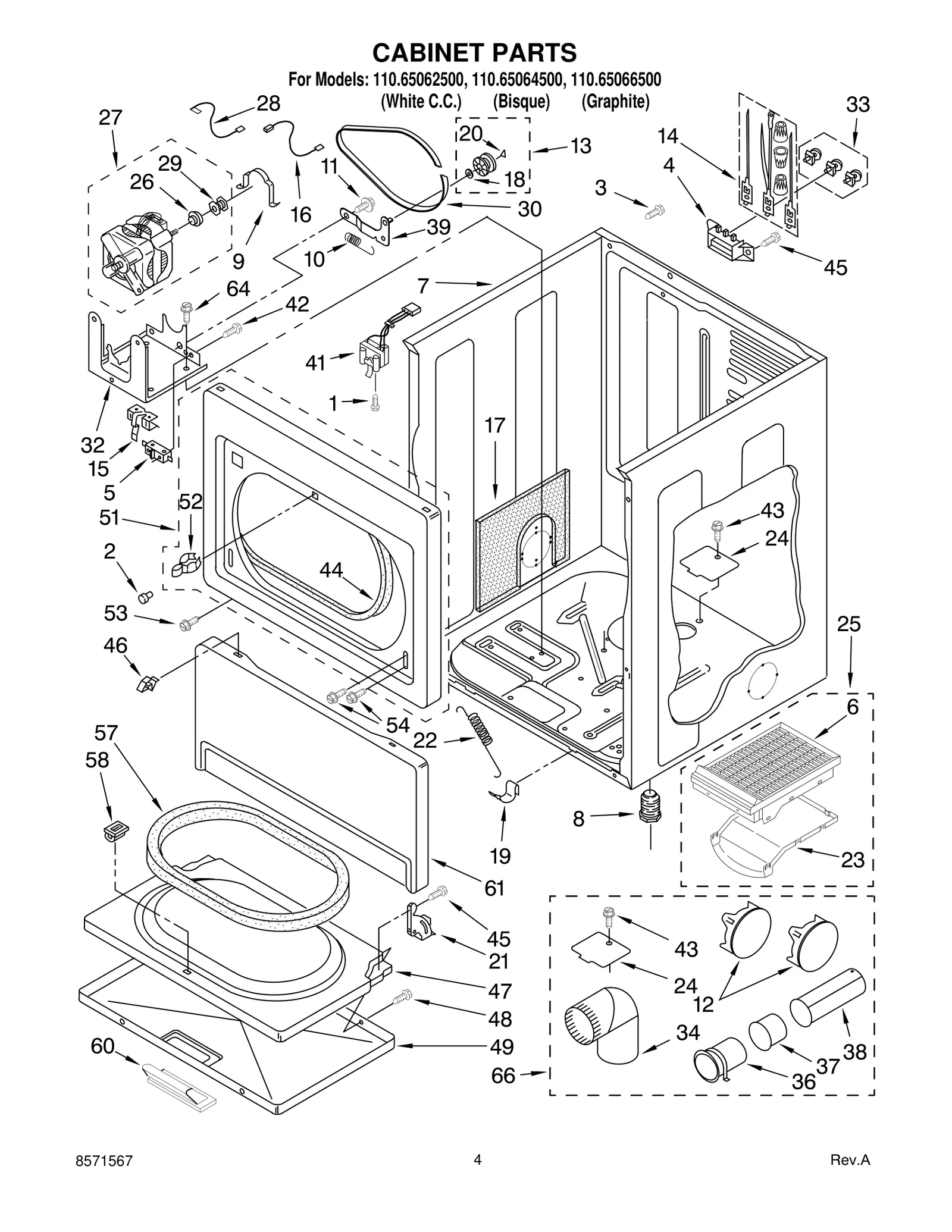CABINET PARTS