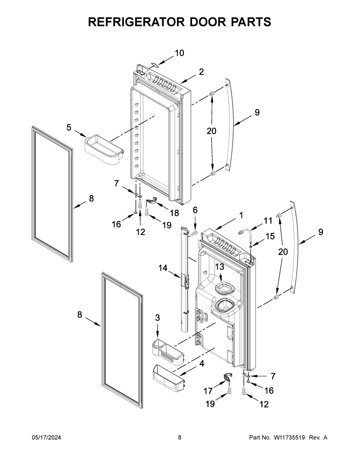 05 - REFRIGERATOR DOOR PARTS
