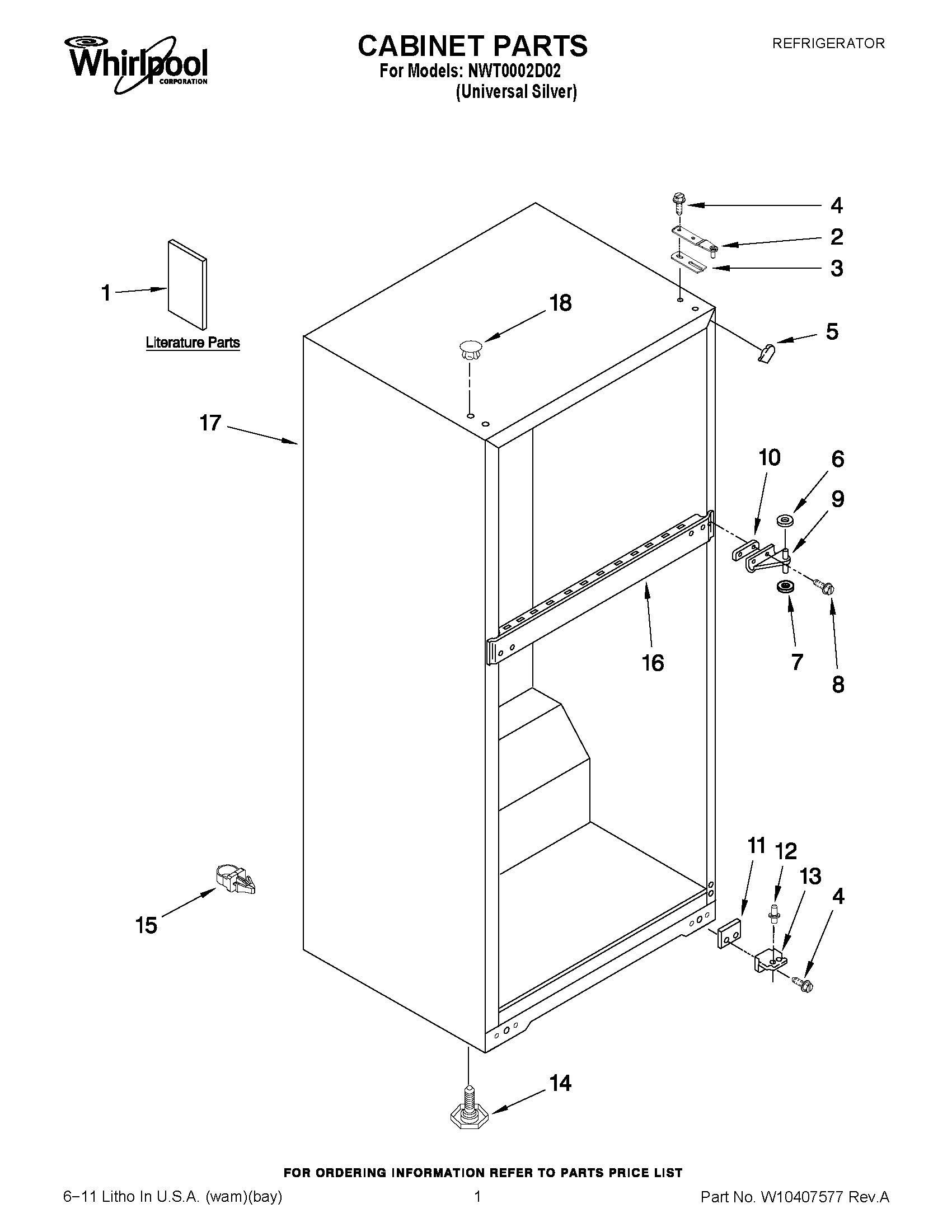 01 - CABINET PARTS