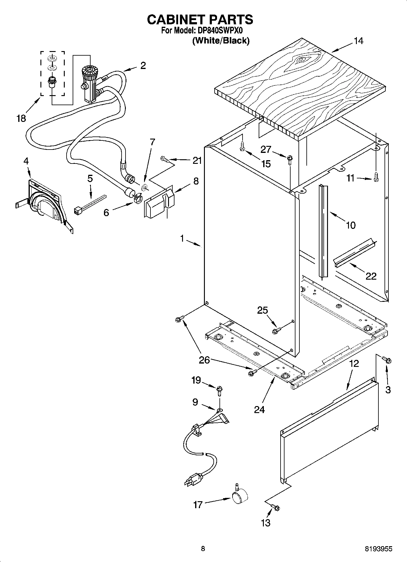 07 - CABINET PARTS, OPTIONAL PARTS (NOT INCLUDED)