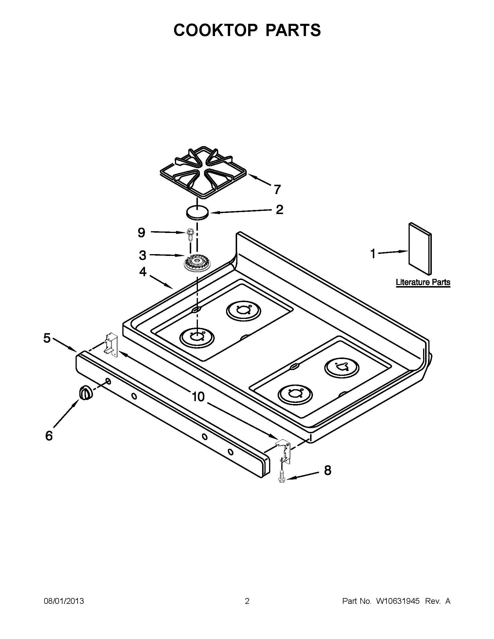 01 - COOKTOP PARTS