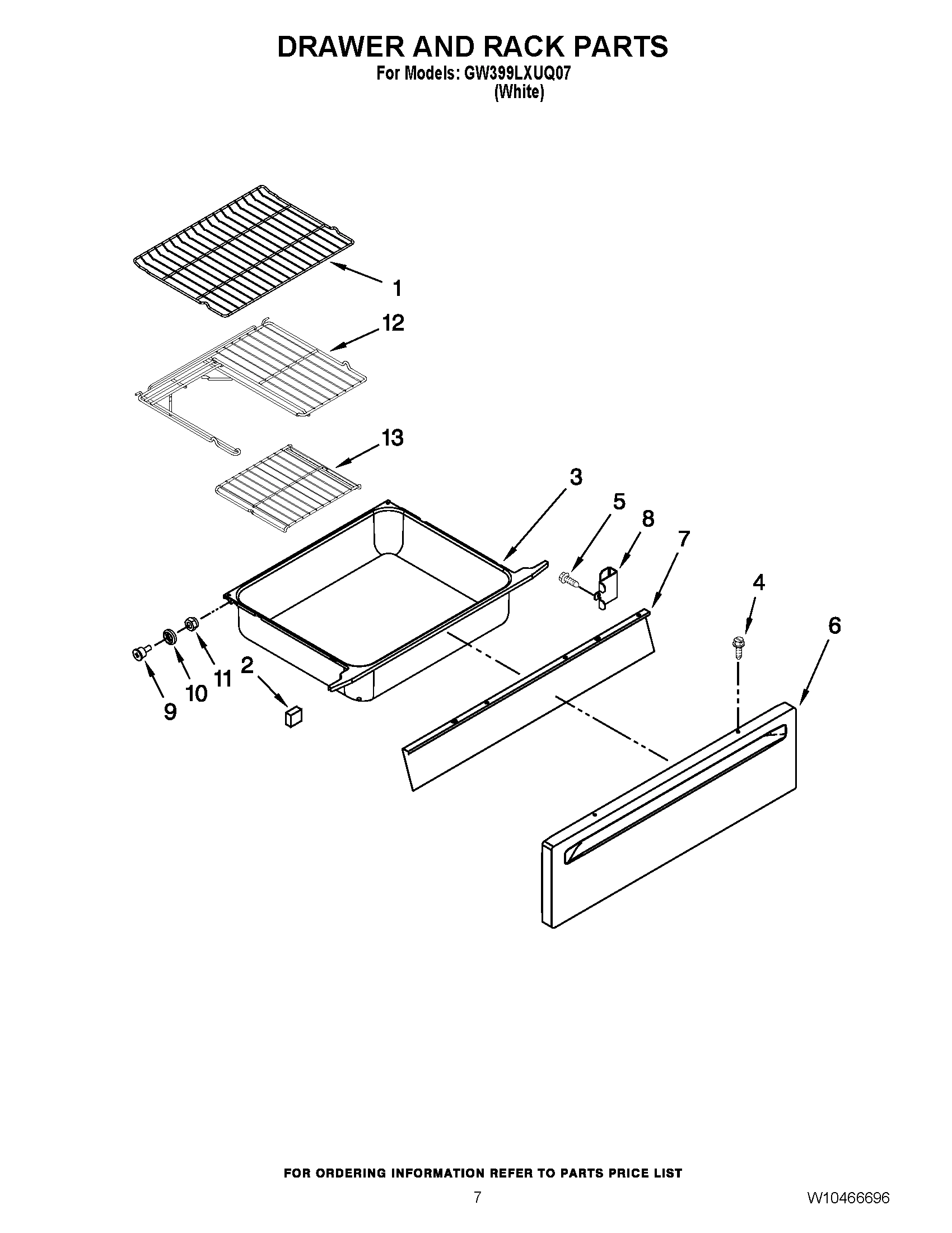 05 - DRAWER AND RACK PARTS