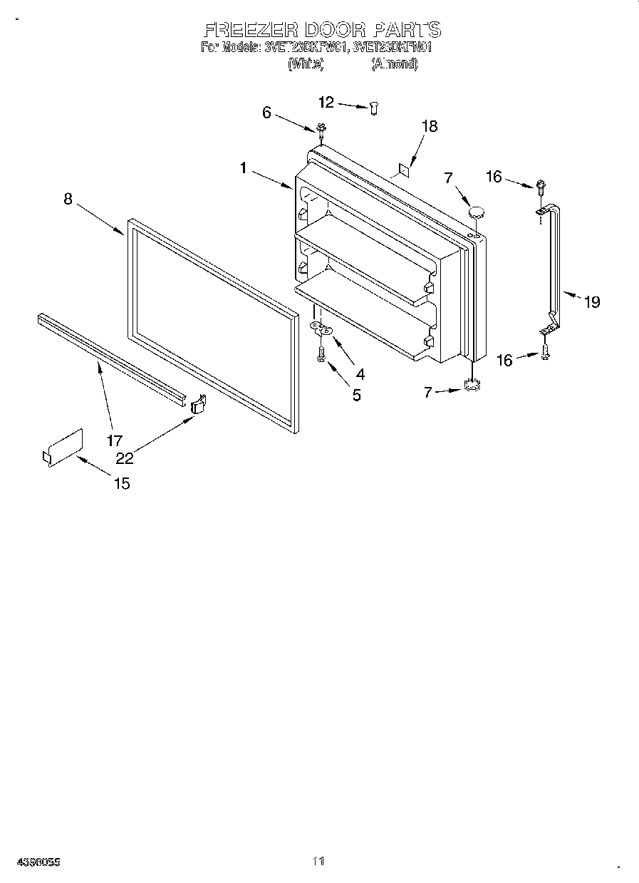 06 - FREEZER DOOR, LIT/OPTIONAL