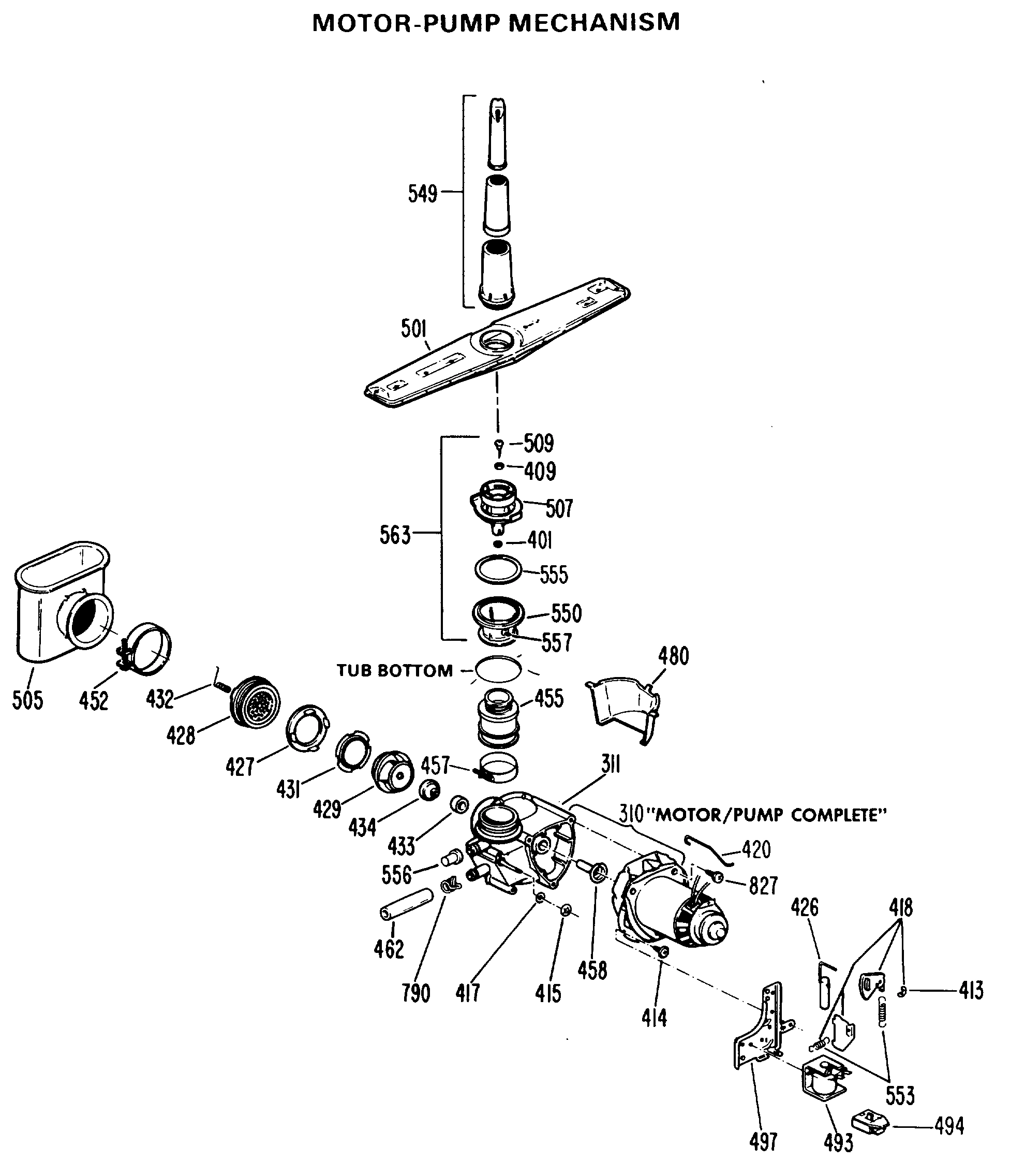 MOTOR-PUMP MECHANISM