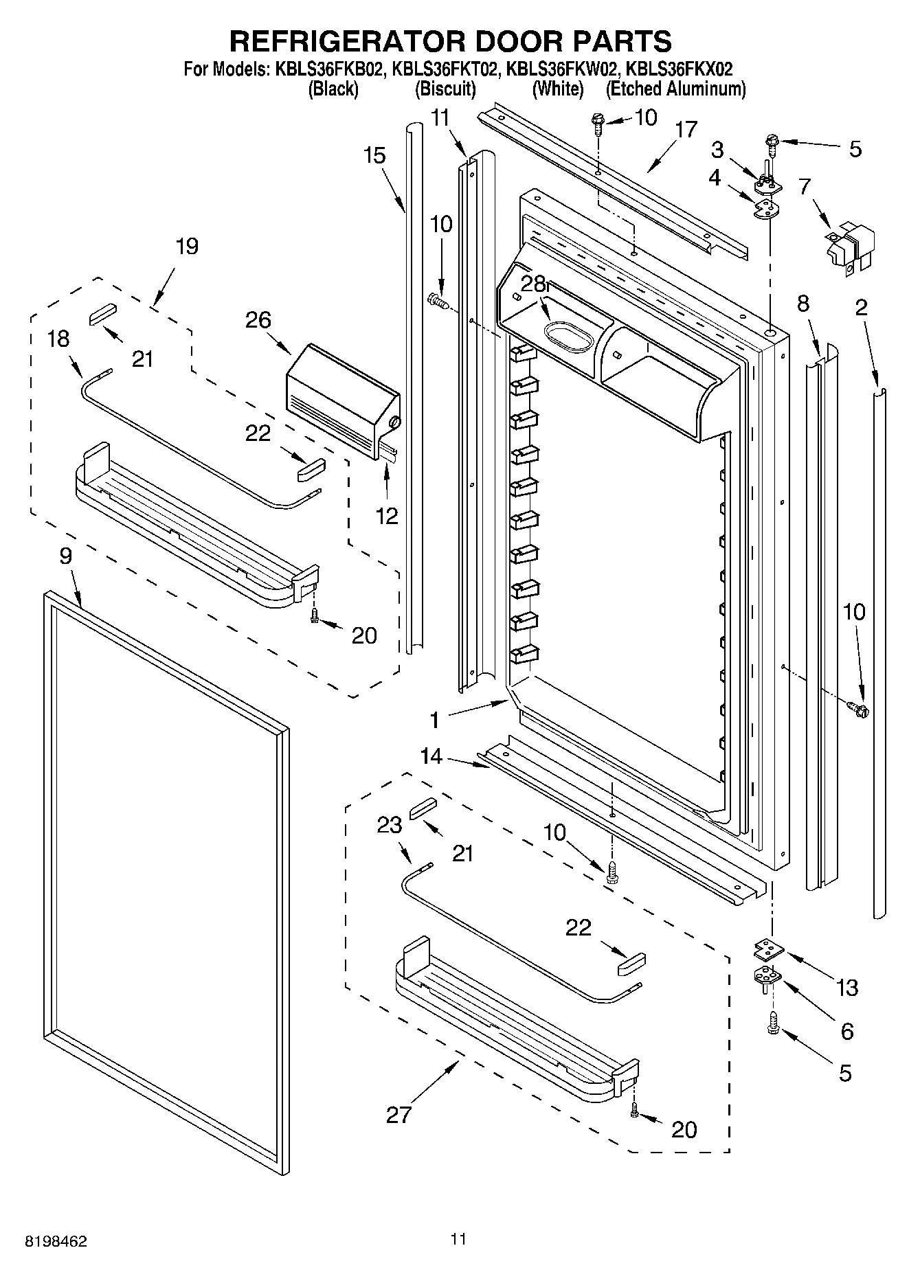 07 - REFRIGERATOR DOOR PARTS