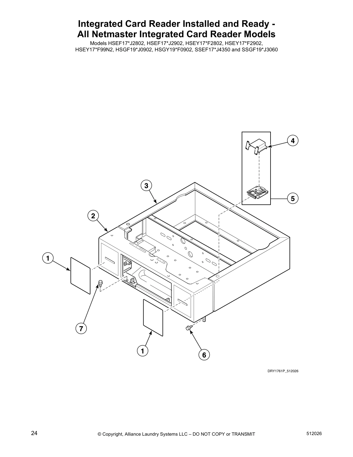 Integrated Card Reader Installed and Ready - 
All Netmaster Integrated Card Reader Models