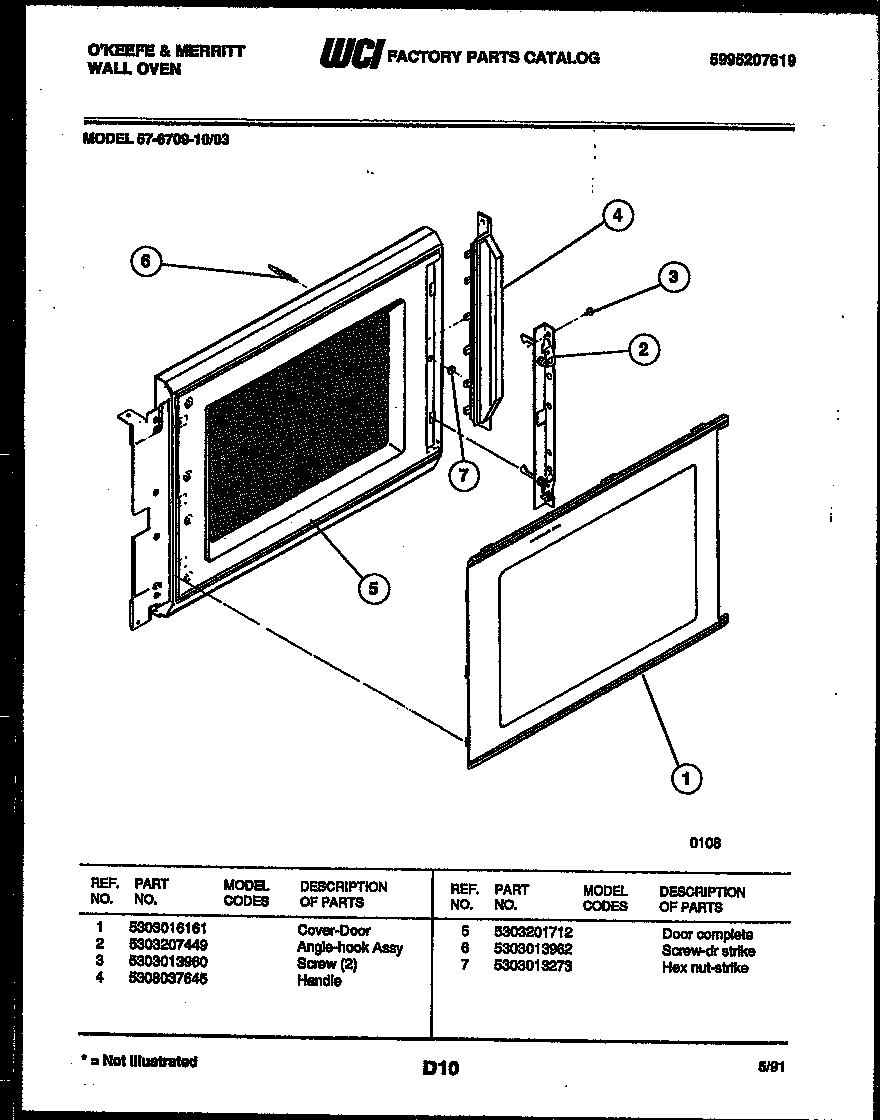 05 - UPPER OVEN DOOR PARTS