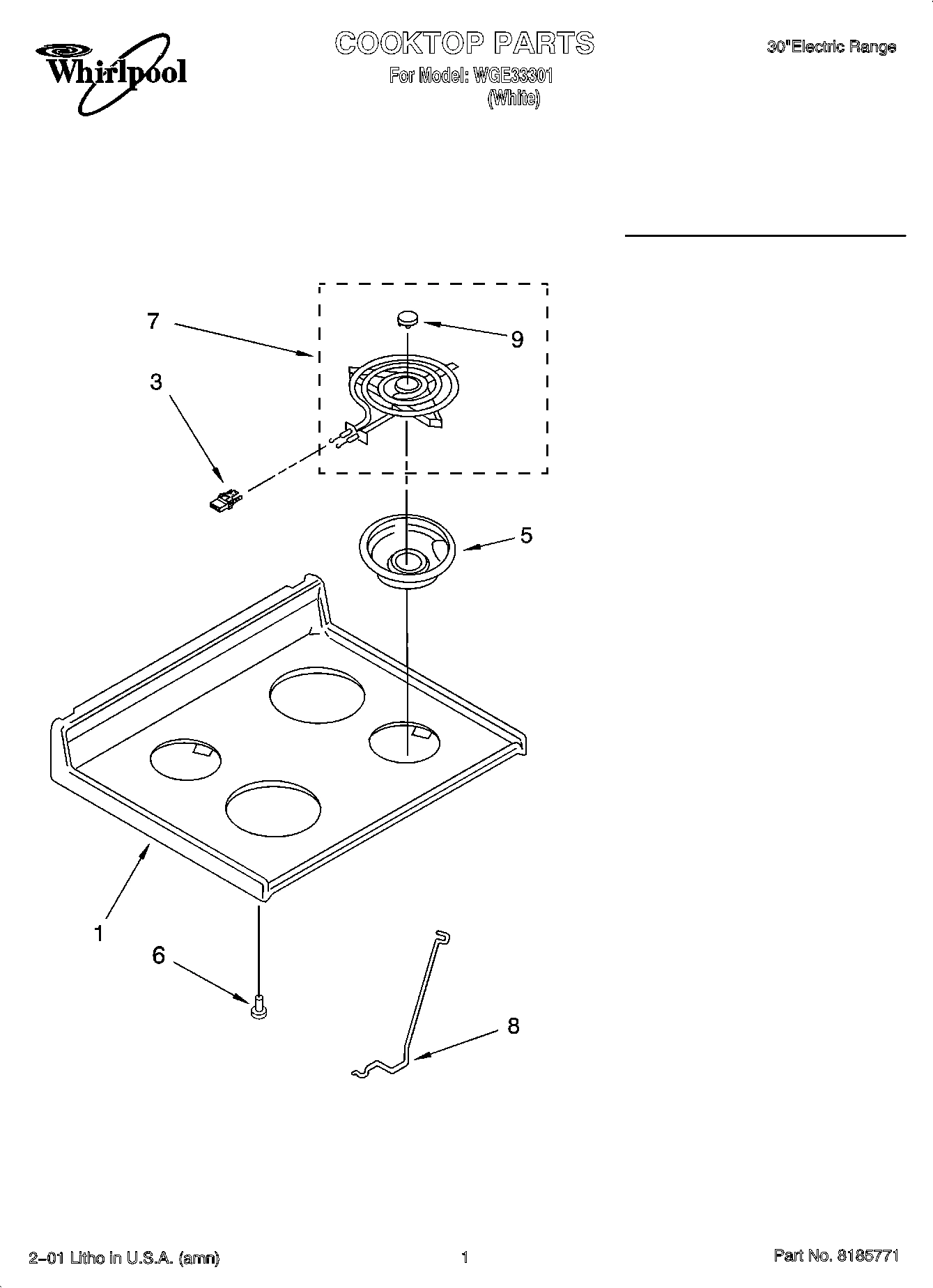01 - COOKTOP PARTS