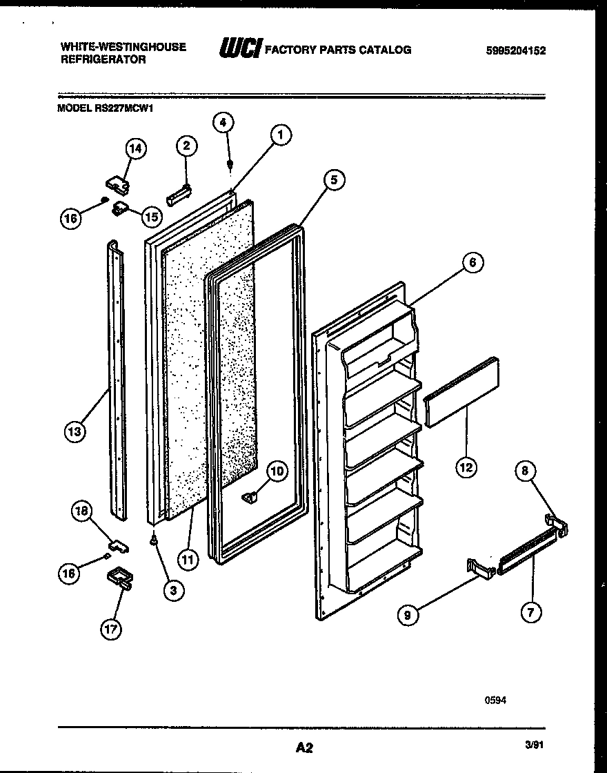 02 - FREEZER DOOR PARTS