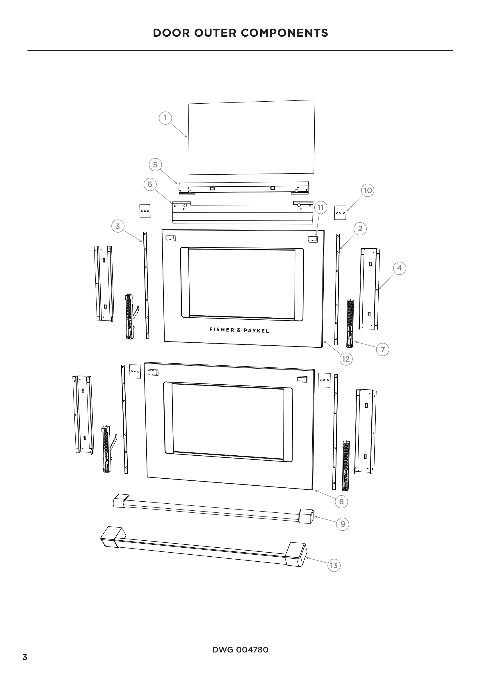 DOOR OUTER COMPONENTS