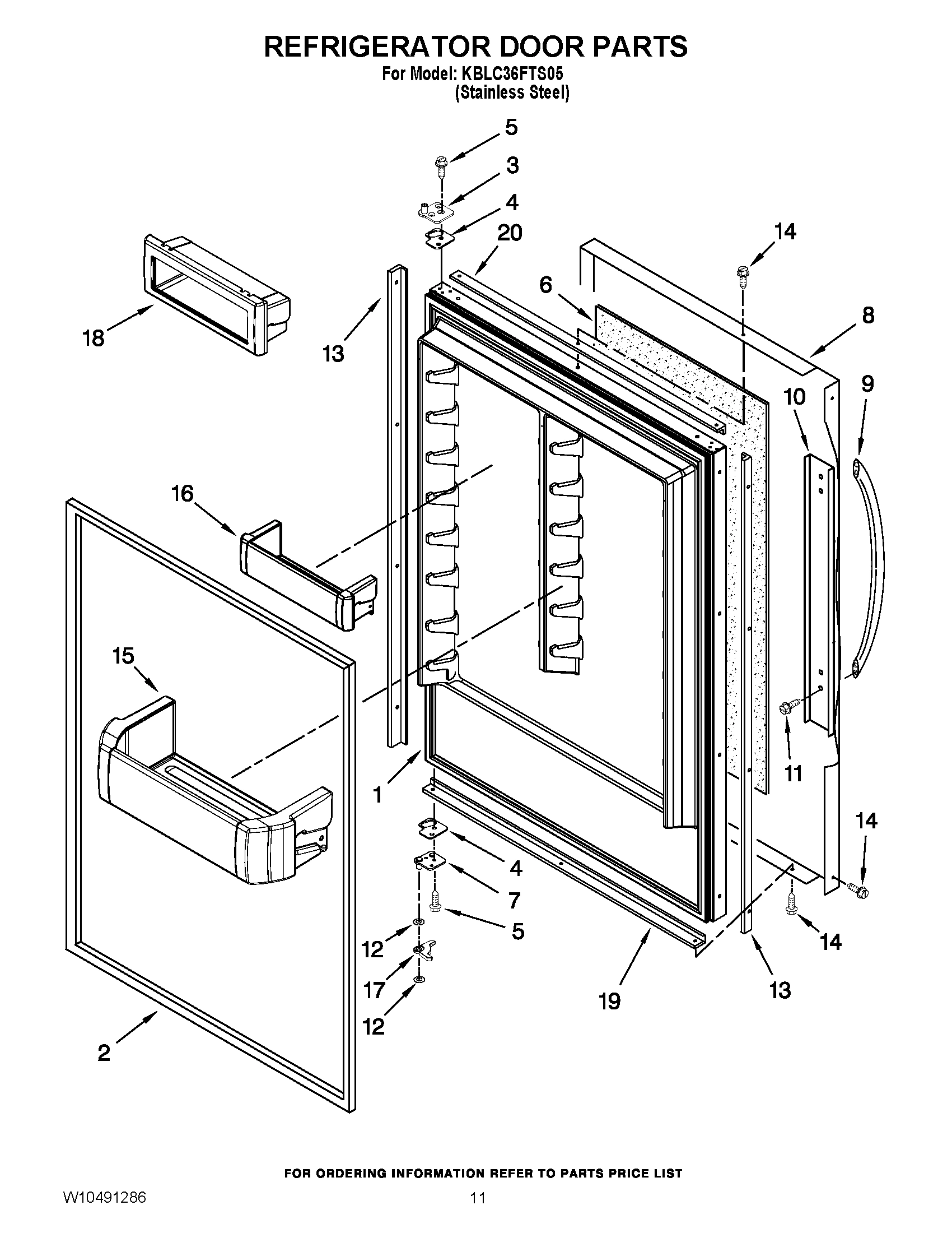 07 - REFRIGERATOR DOOR PARTS
