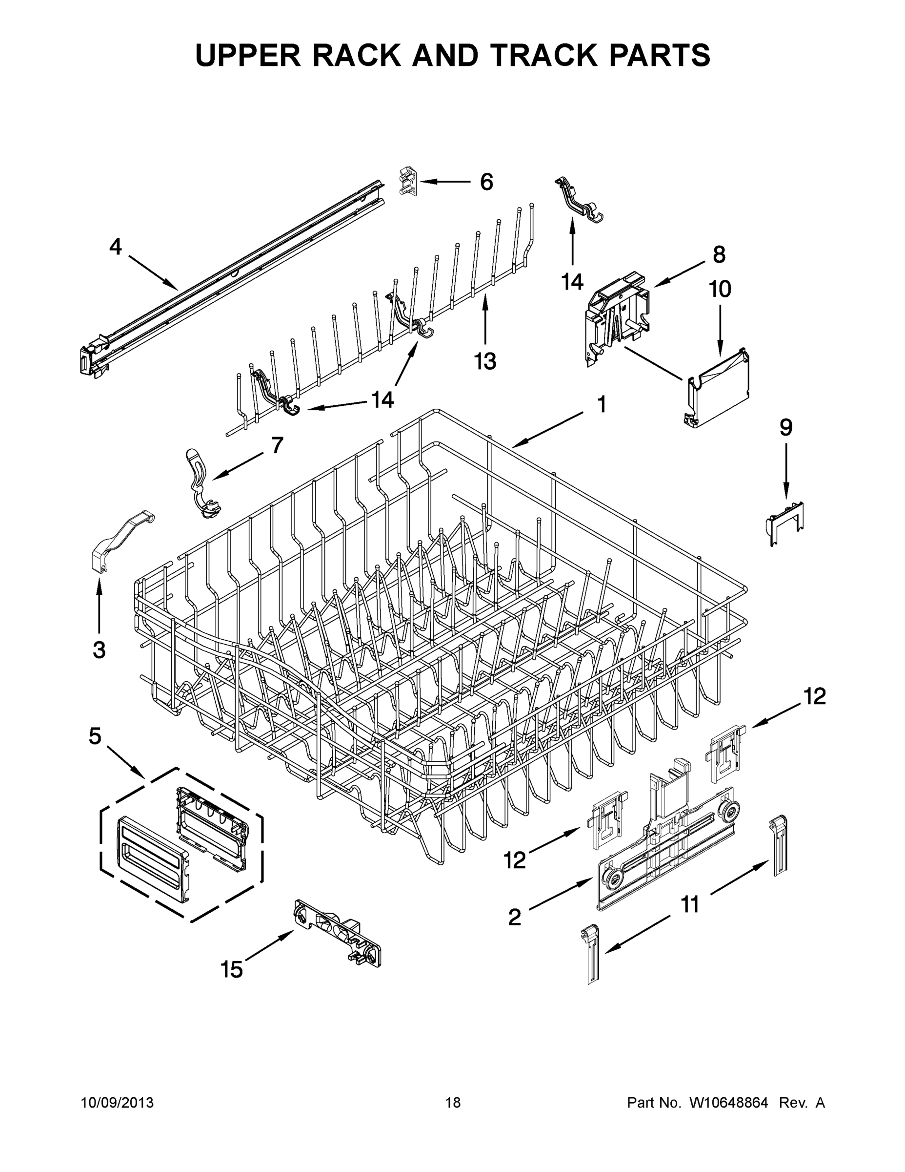 10 - UPPER RACK AND TRACK PARTS
