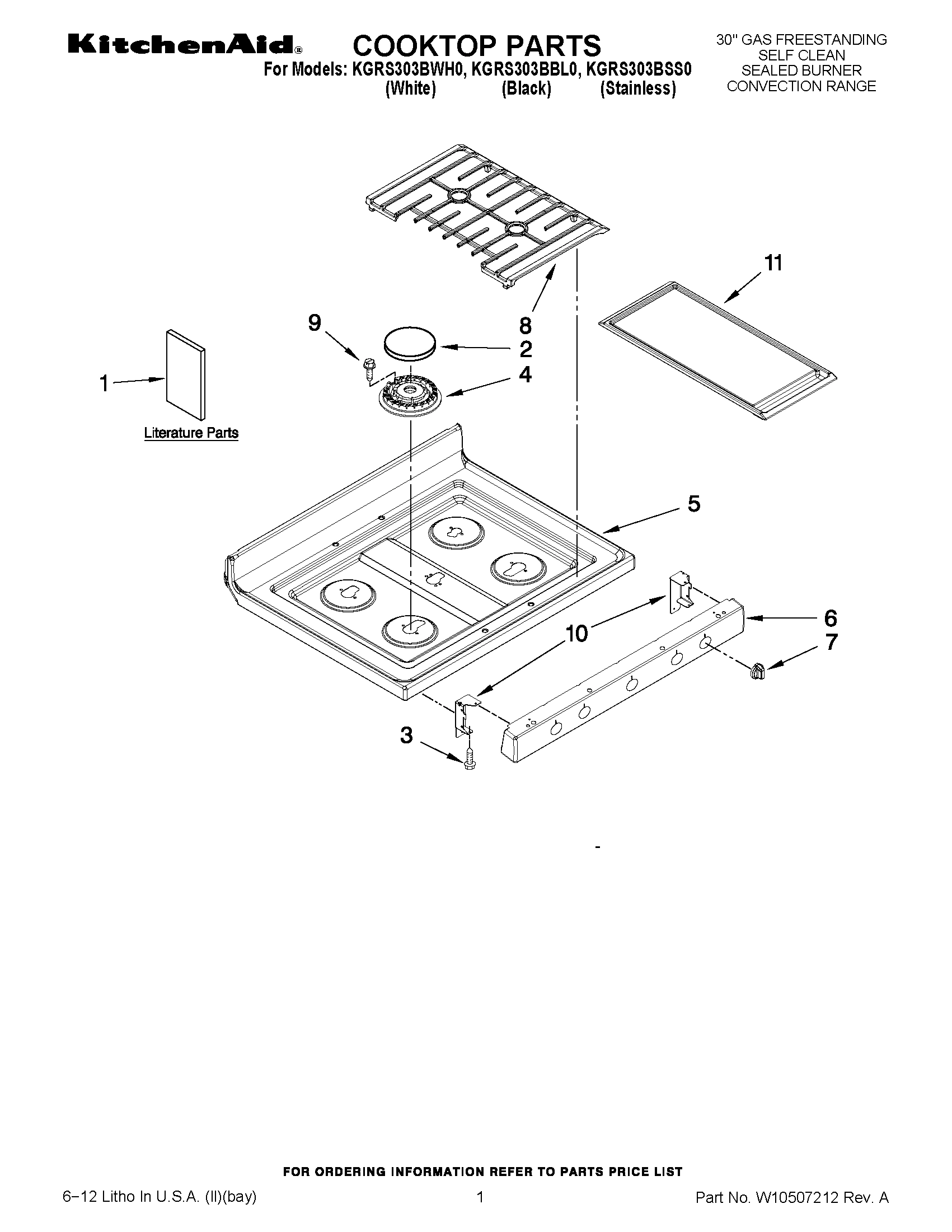 01 - COOKTOP PARTS