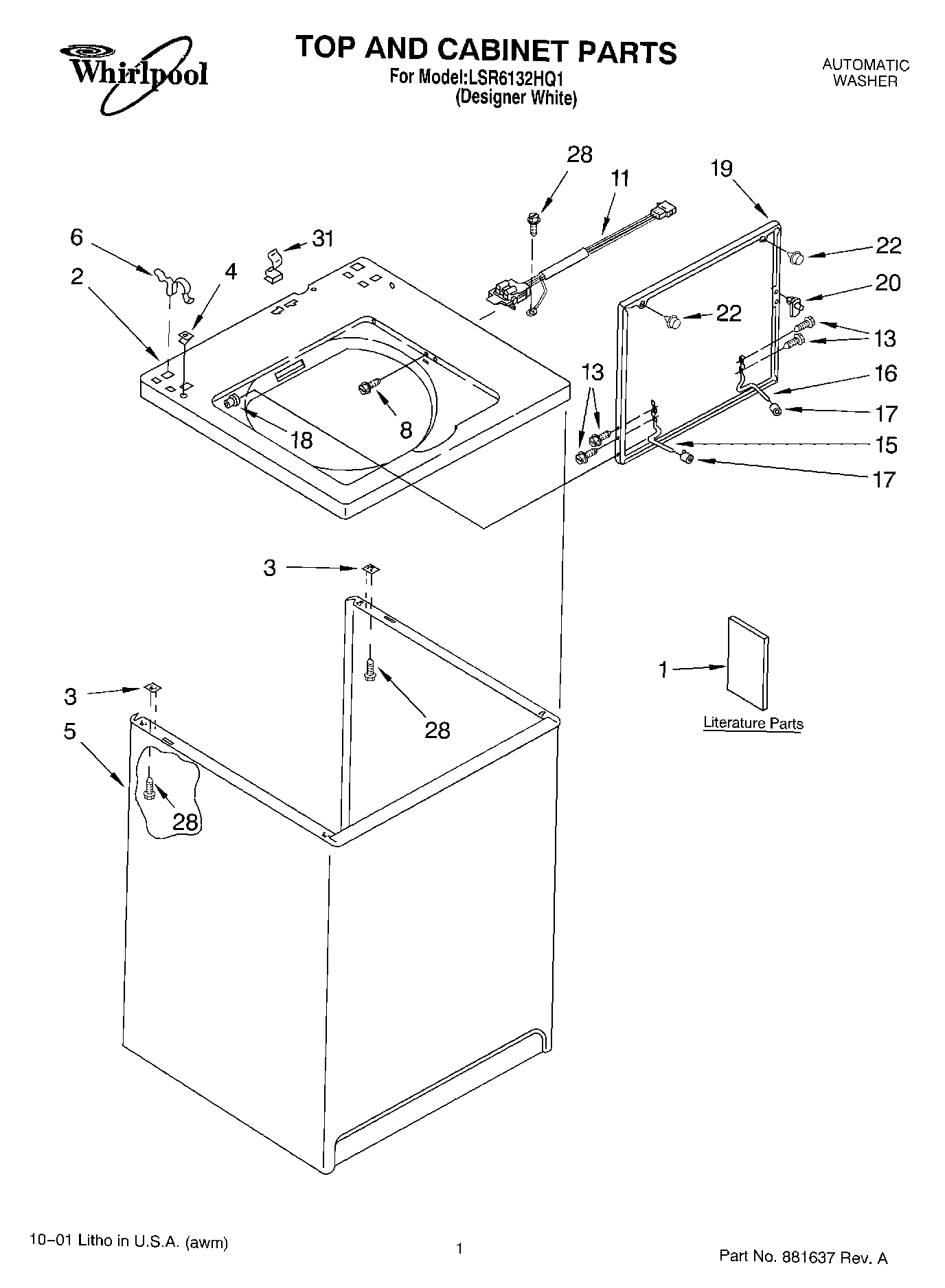 01 - TOP AND CABINET, LITERATURE
