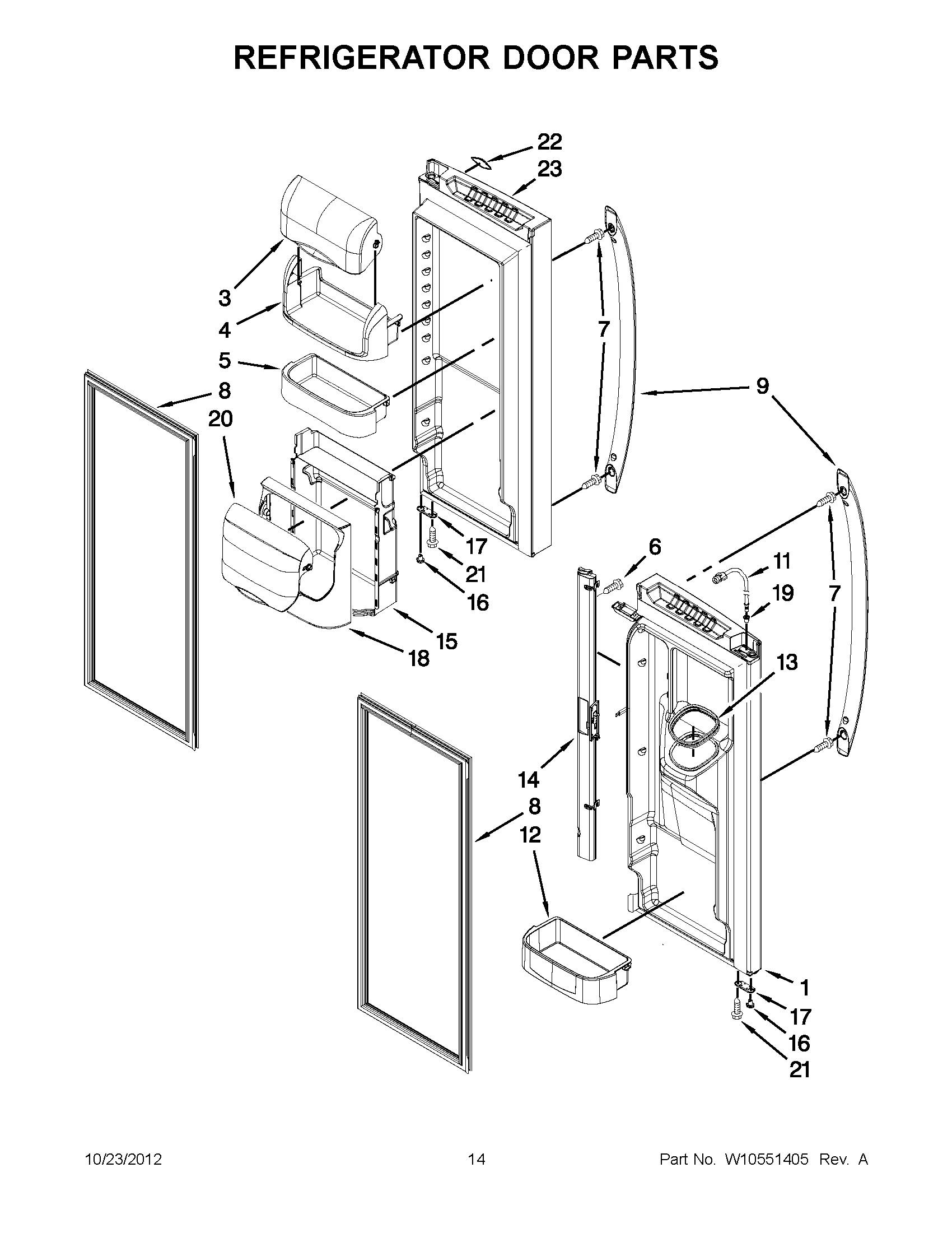 07 - REFRIGERATOR DOOR PARTS
