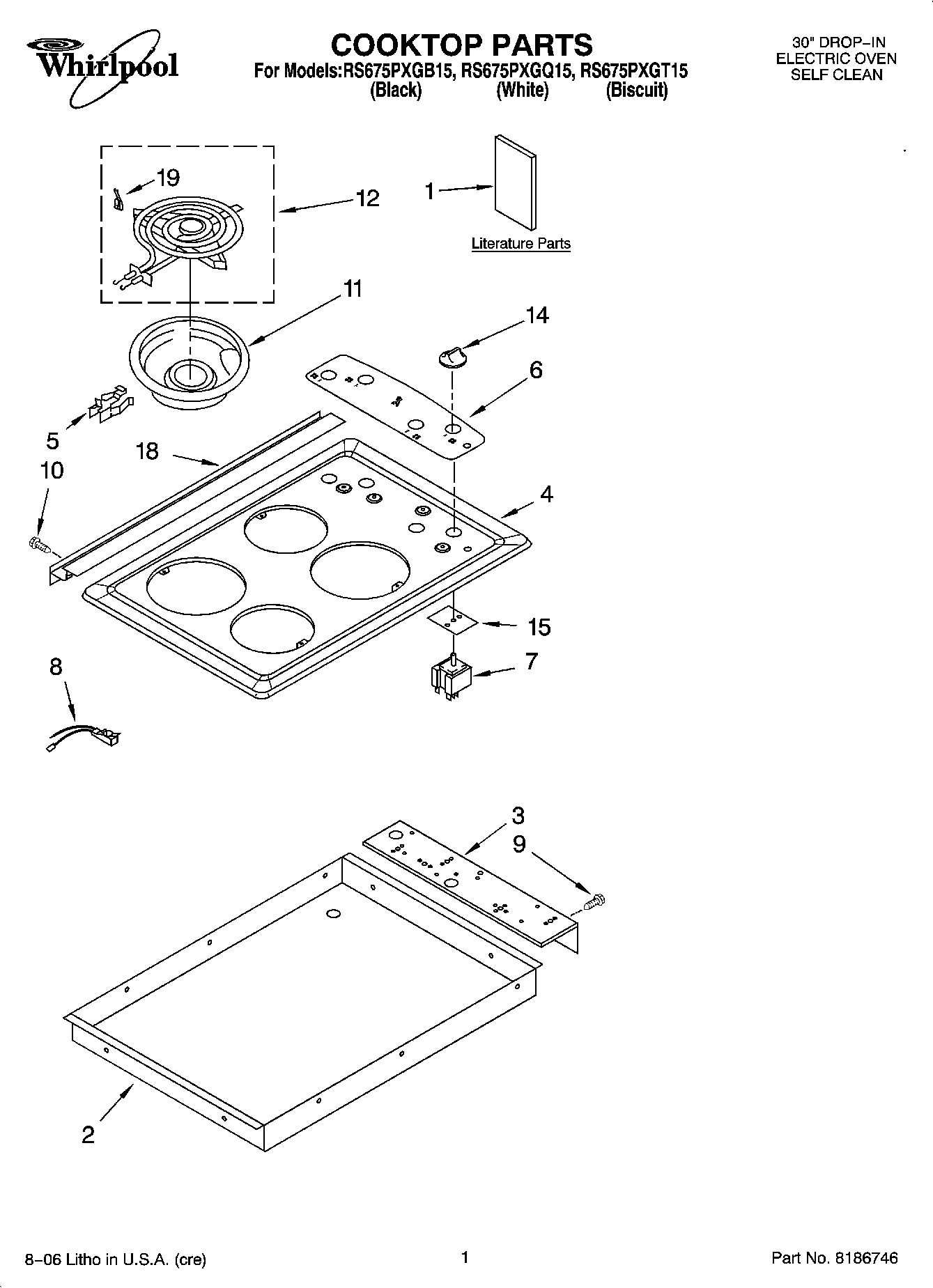 01 - COOKTOP PARTS