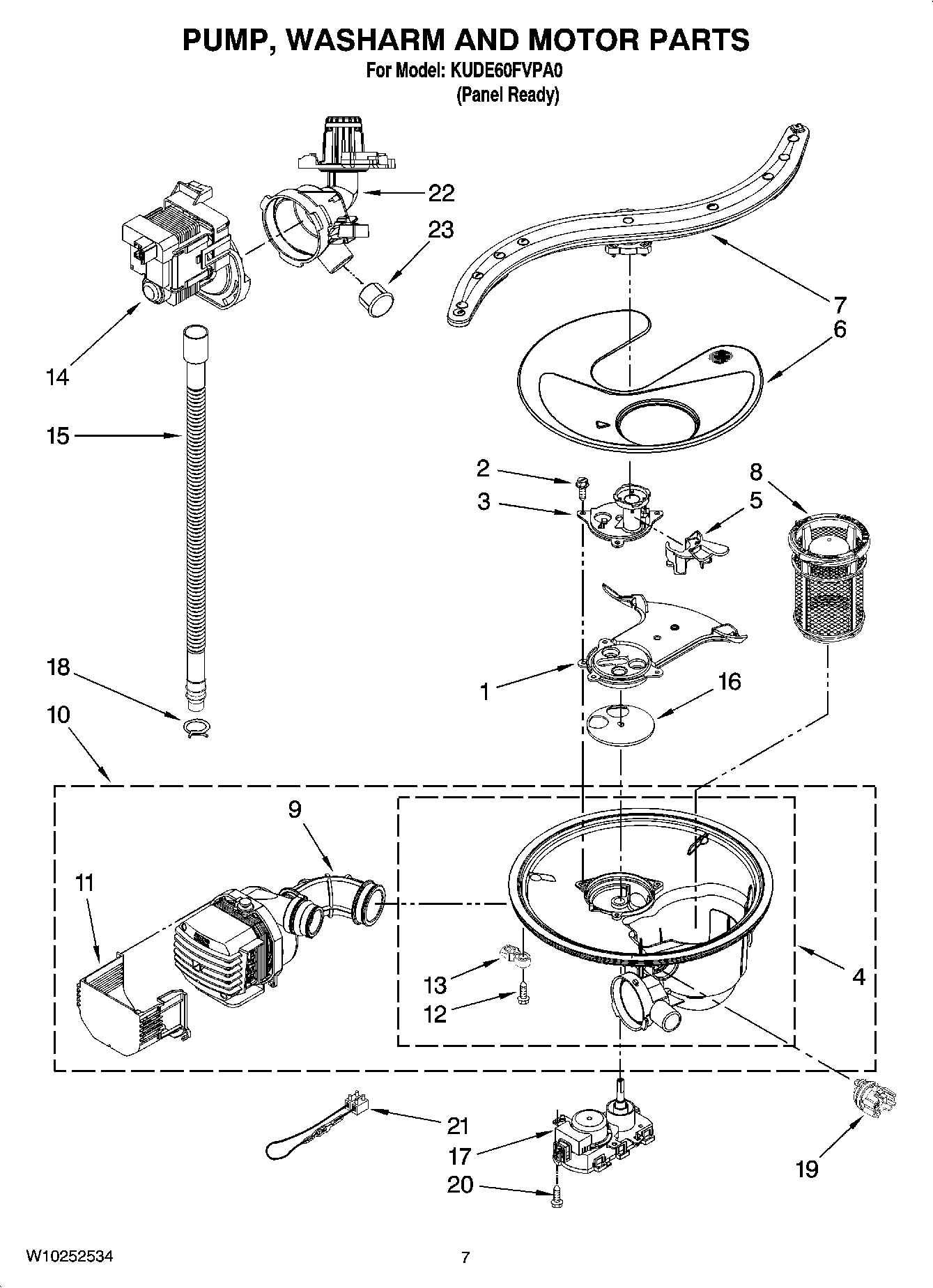 06 - PUMP, WASHARM AND MOTOR PARTS