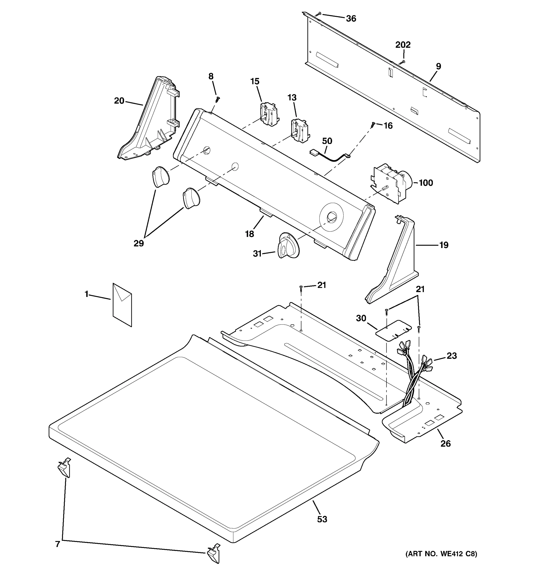 CONTROLS & TOP PANEL